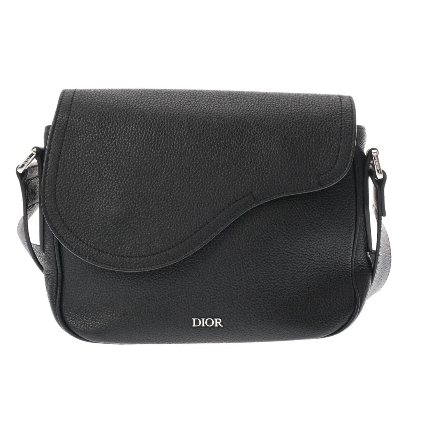 Christian Dior Black Leather Shoulder Bag ()