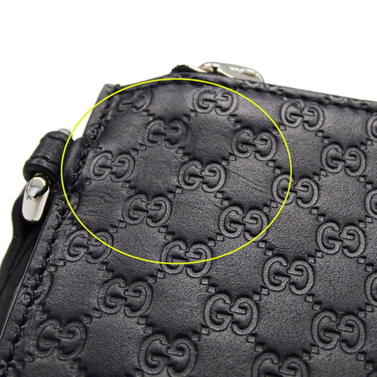 Gucci Black Leather Clutch Bag ( )