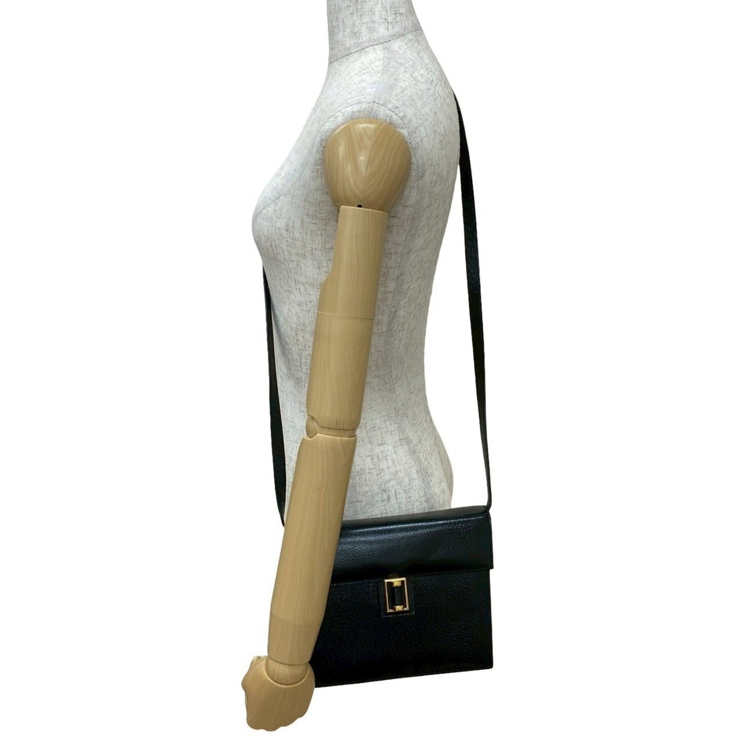 Gucci Black Leather Shoulder Bag ( )
