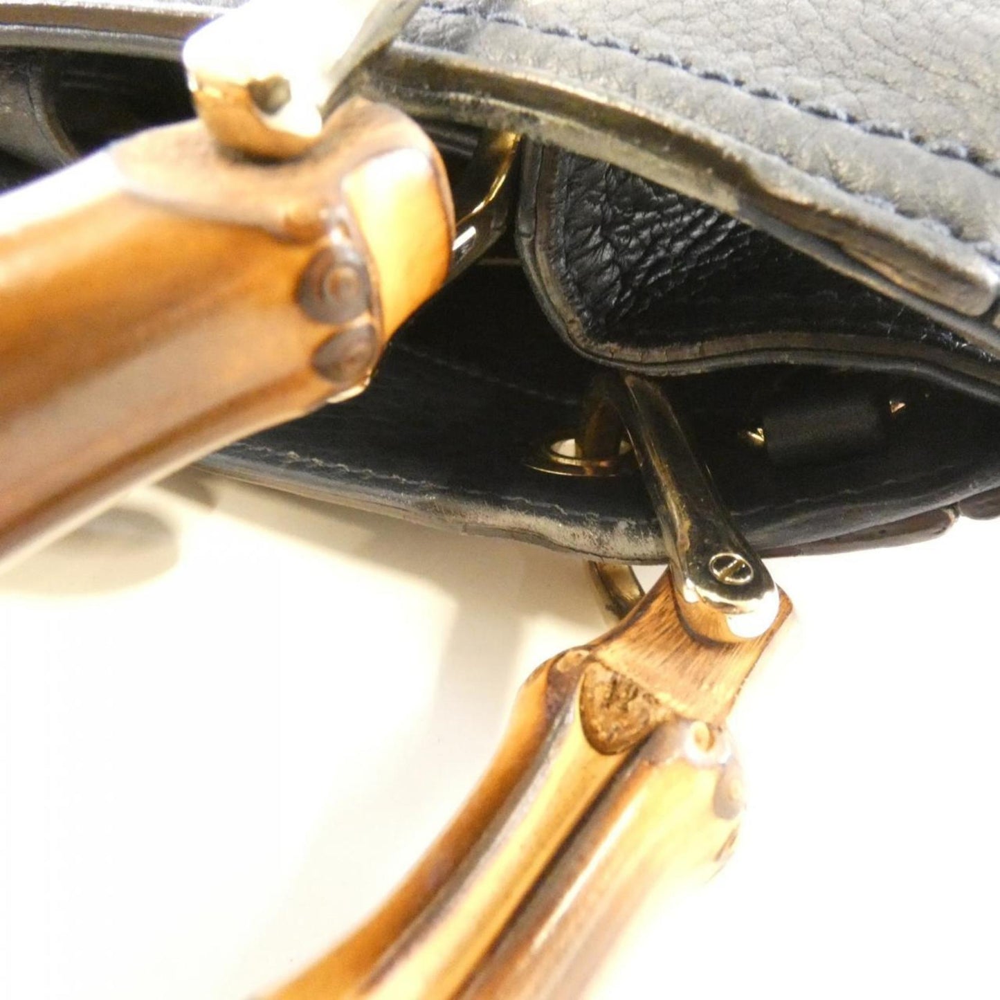 Gucci Dark Blue Leather Handbag ( )