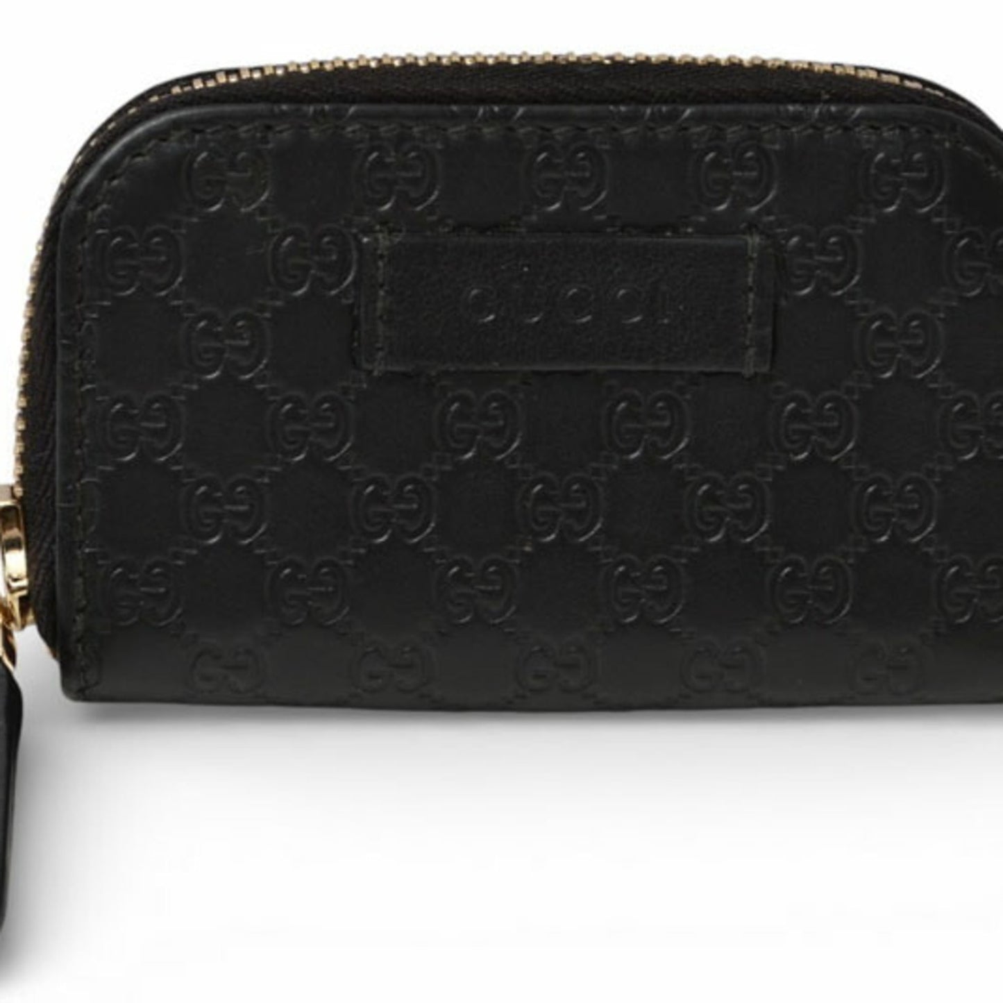 Gucci Black Leather Coin Purse/Coin Case ( )
