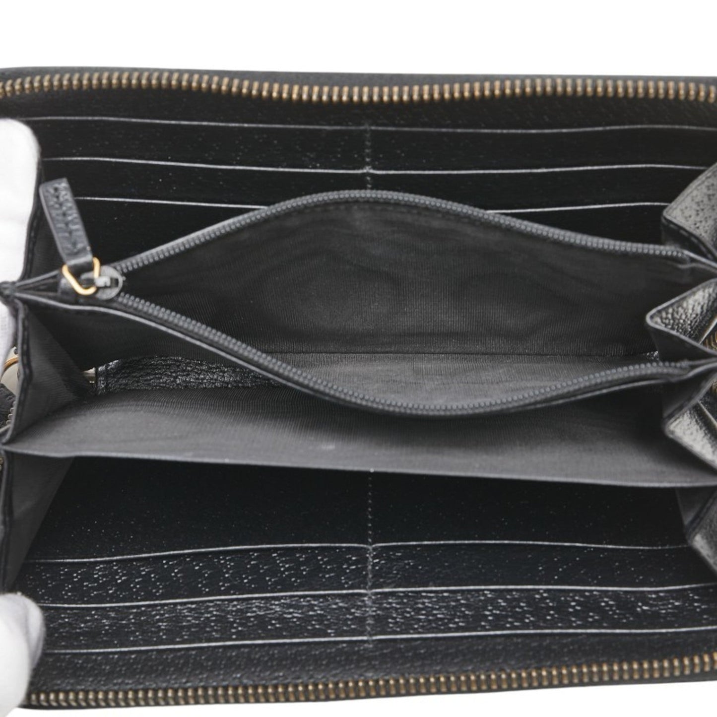 Gucci Animalier Black Leather Long Wallet (Bi-Fold) ( )