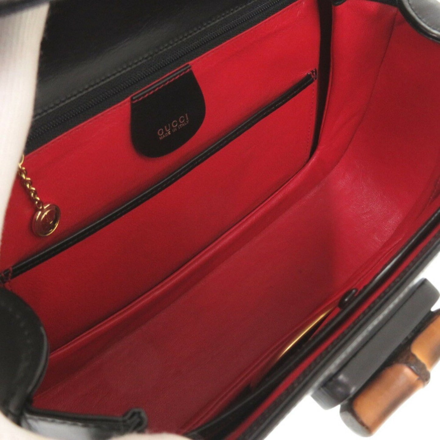 Gucci Black Leather Handbag ( )