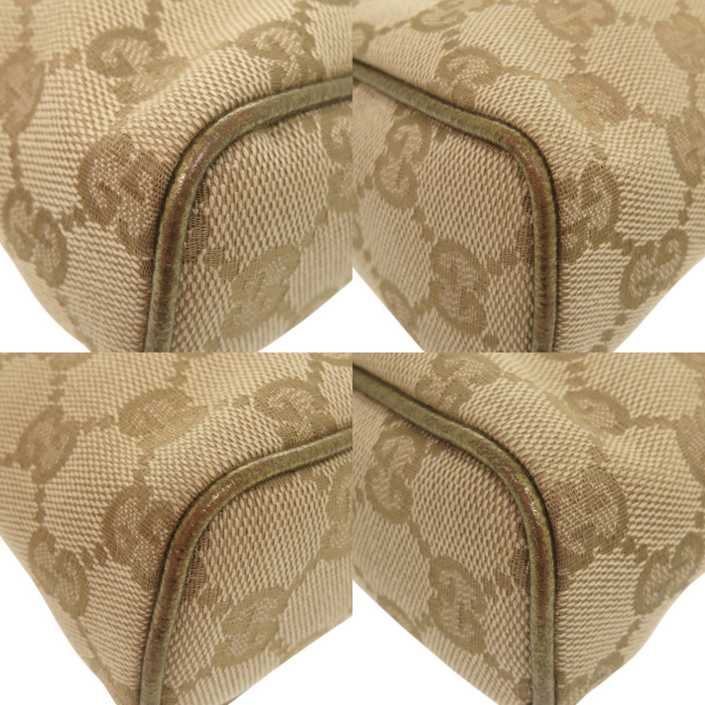 Gucci Beige Gg Canvas Handbag Pouch ( )