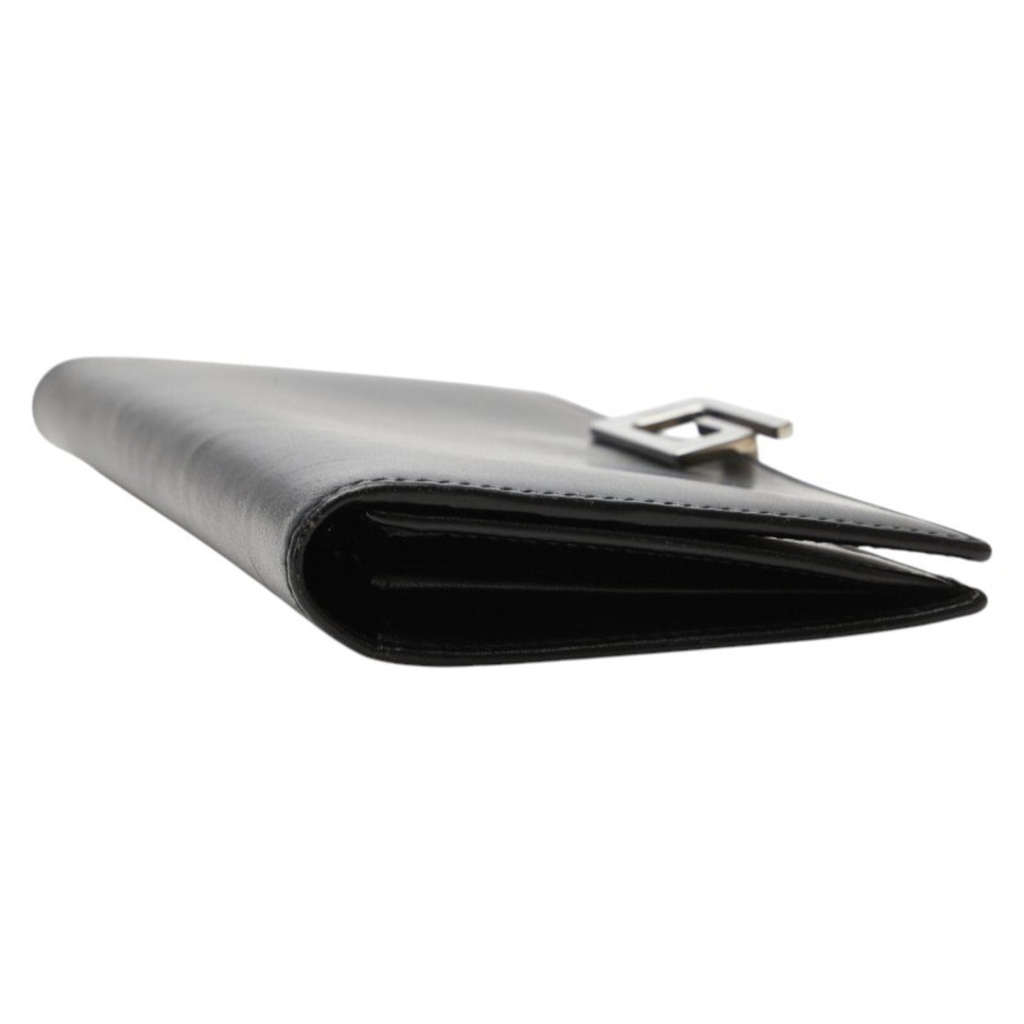 Gucci Black Leather Long Wallet (Bi-Fold) ( )