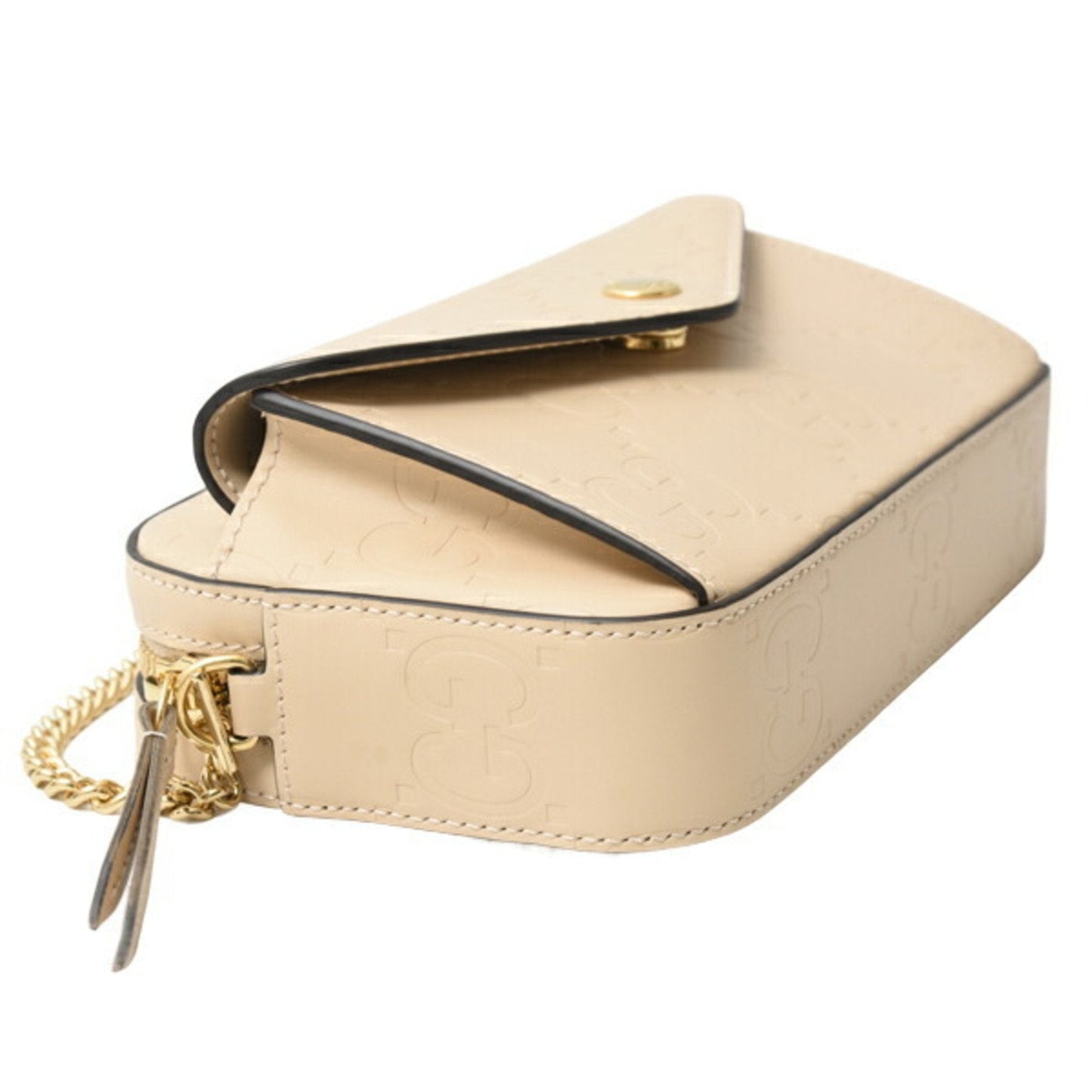 Gucci Beige Leather Shoulder Bag ( )