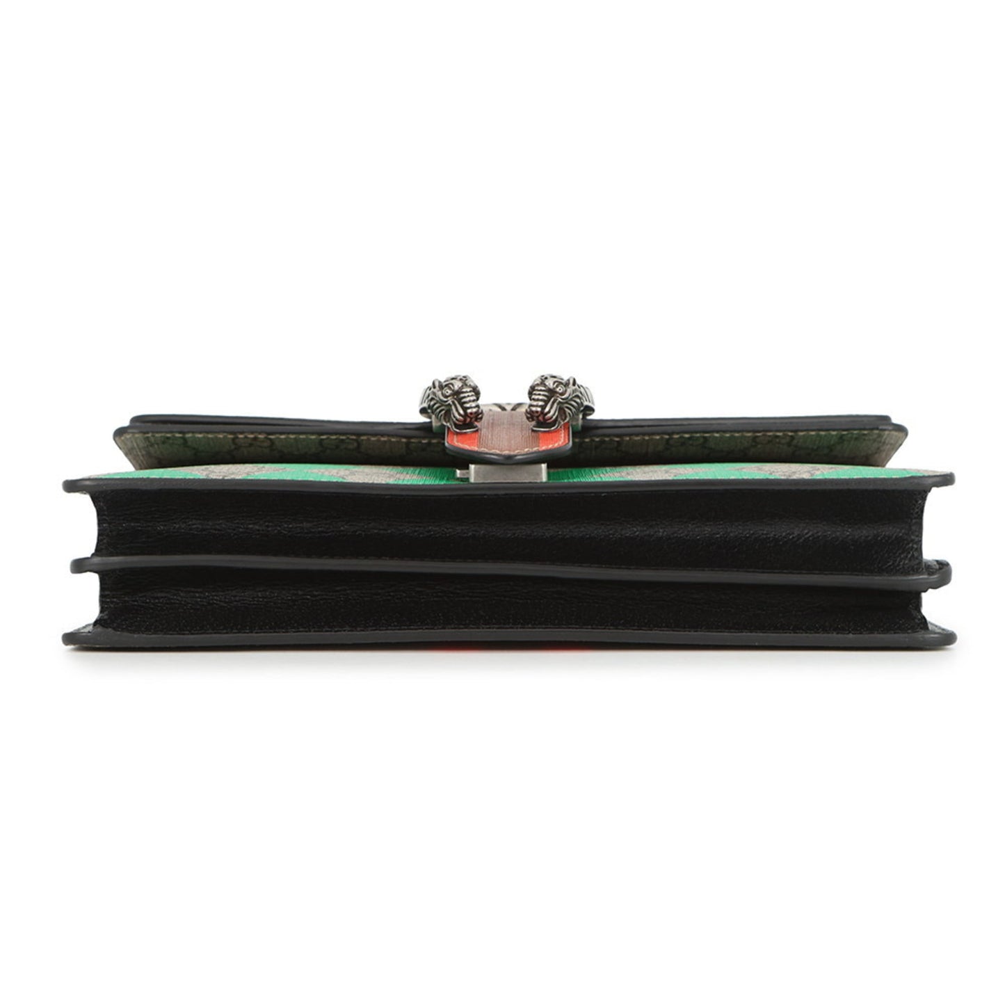 Gucci Beige Green Red Color Leather Gg Supreme Shoulder Bag ( )