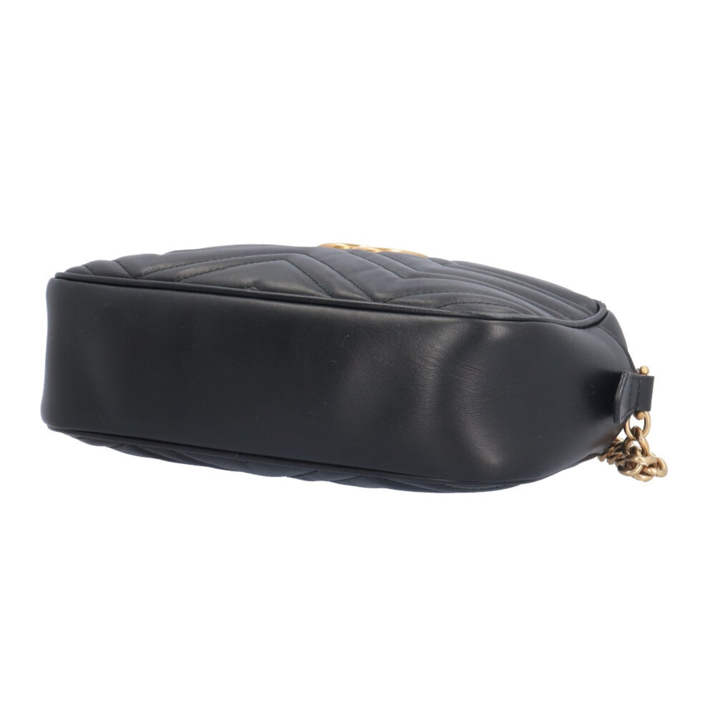 Gucci Gg Marmont Black Leather Shoulder Bag ( )
