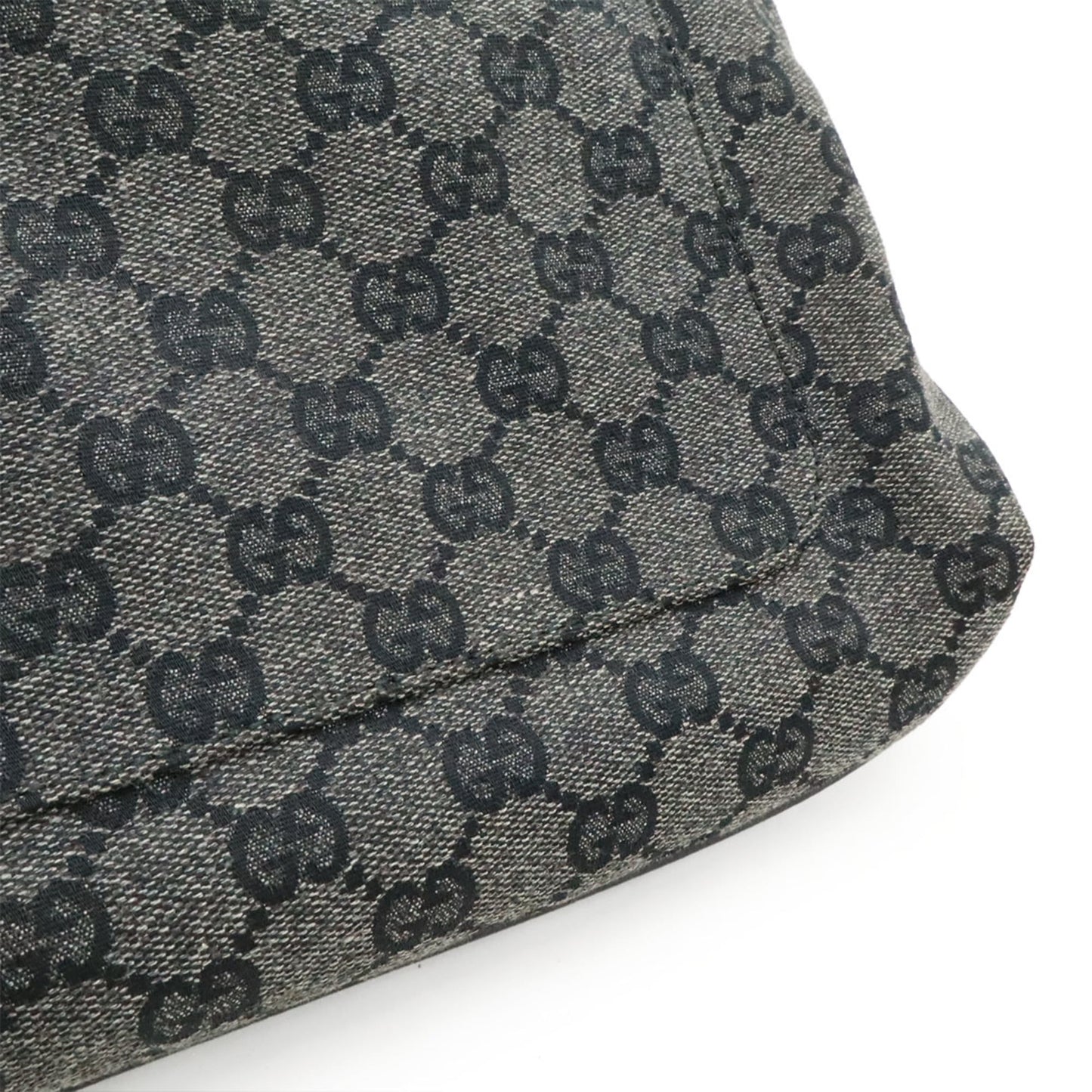 Gucci Dark Gray Gg Canvas Shoulder Bag ( )