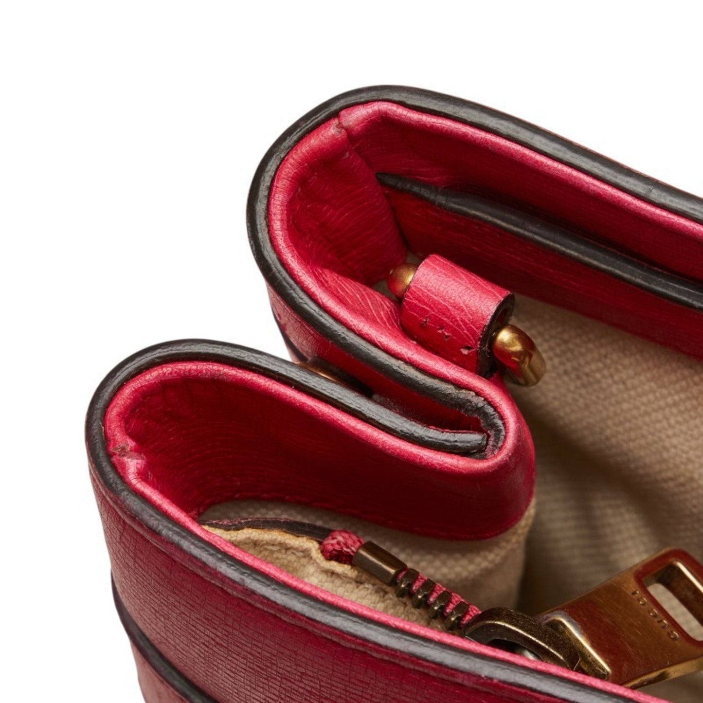 Gucci Horsebit Pink Leather Shoulder Bag Tote Bag ( )