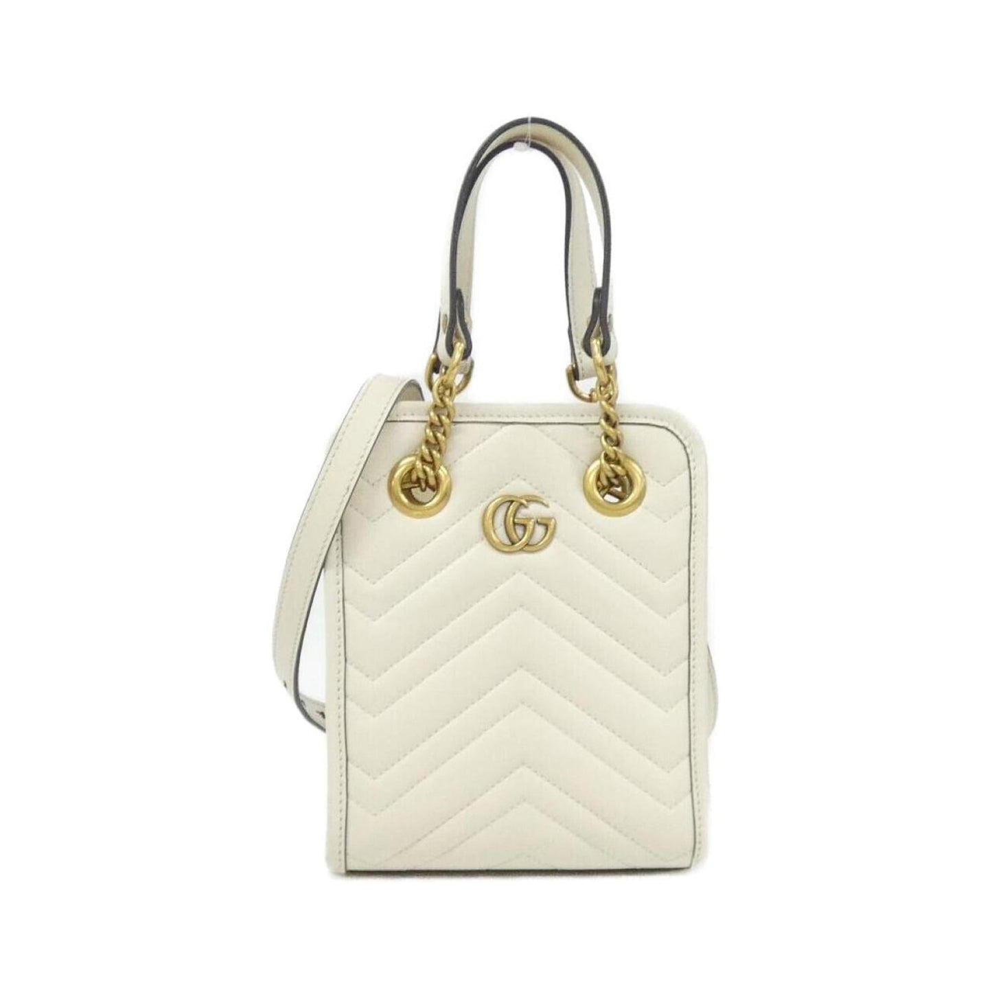 Gucci White Leather Handbag ( )