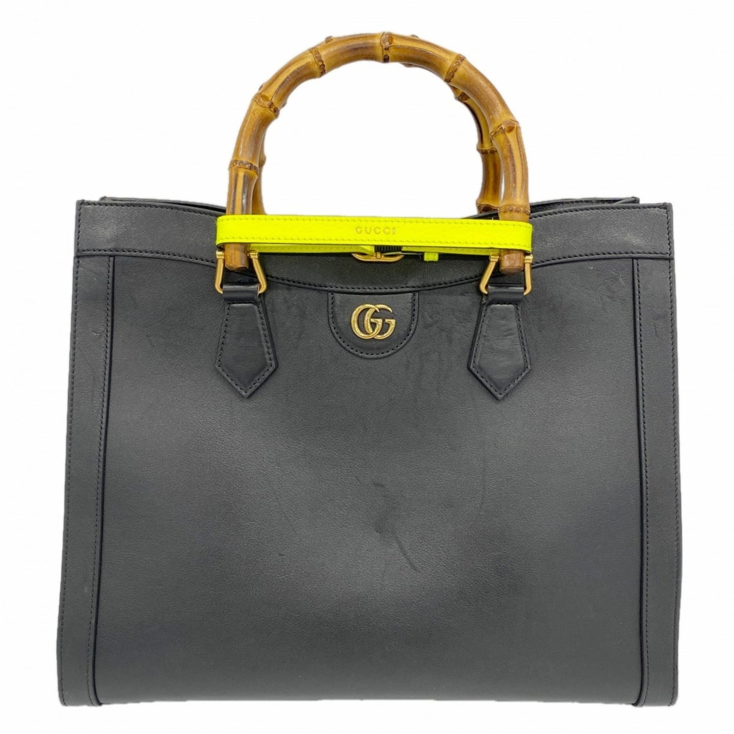 Gucci Black Leather Handbag ( )