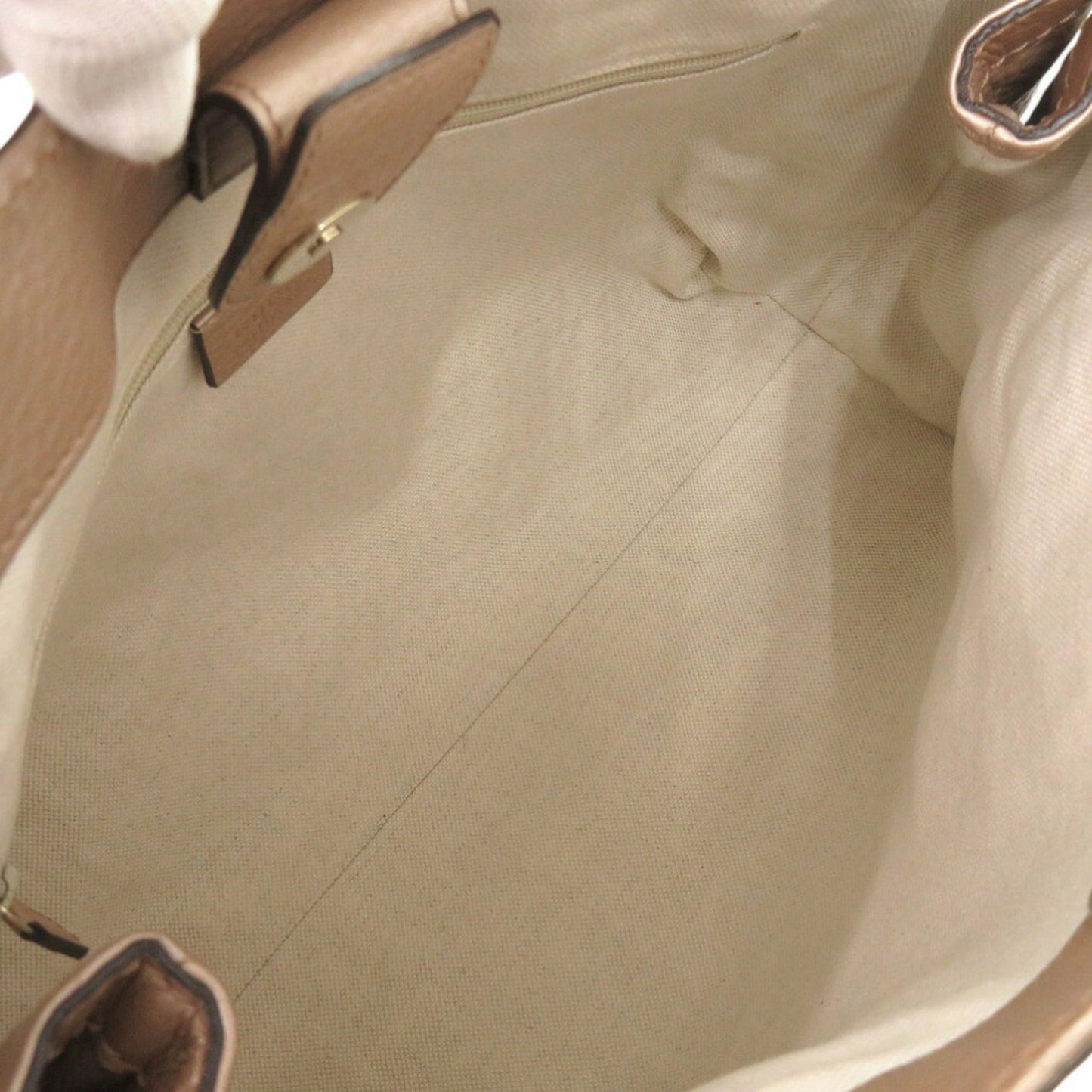 Gucci Beige Leather Handbag Tote Bag ( )