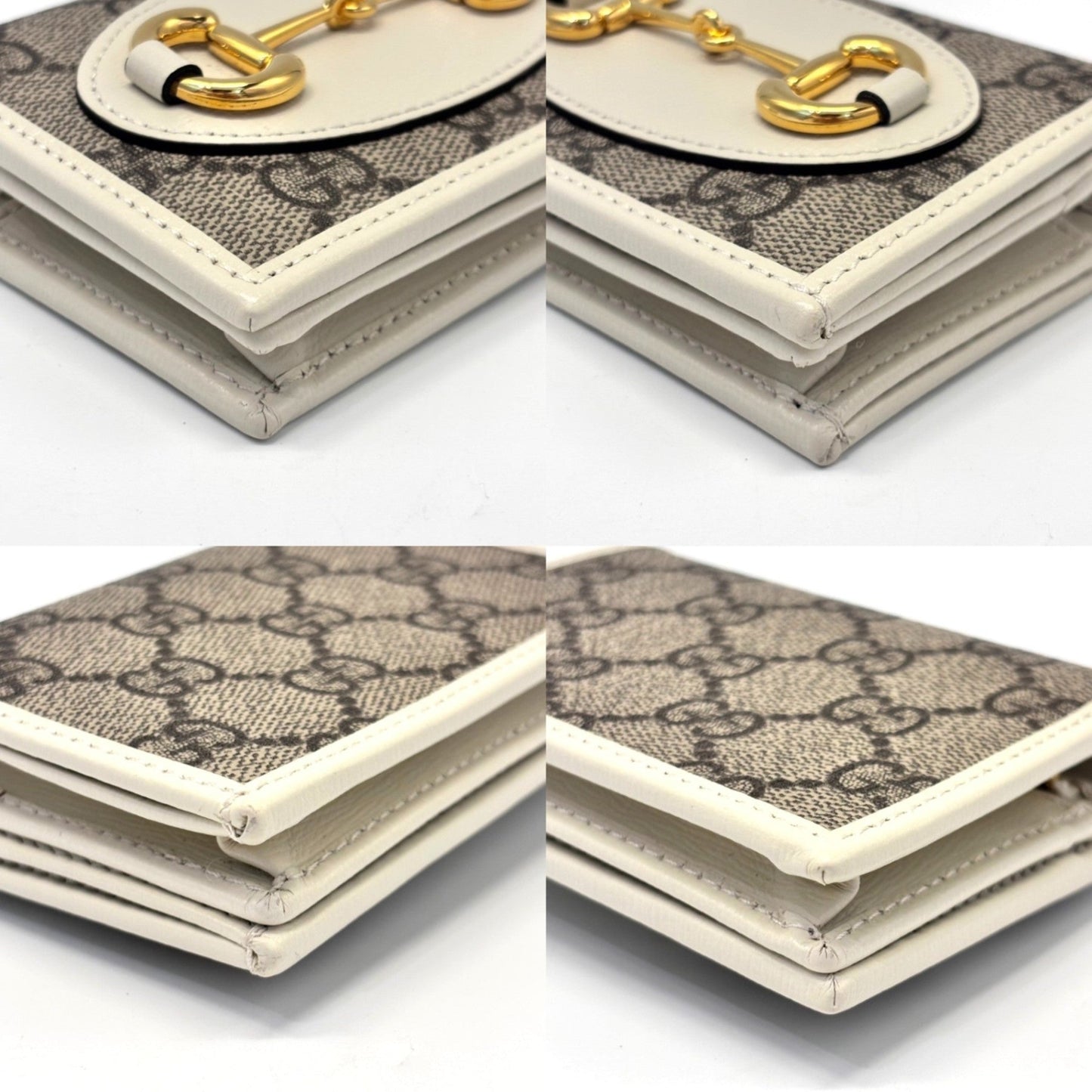 Gucci Gg Supreme White Gg Supreme Wallet (Bi-Fold) ( )
