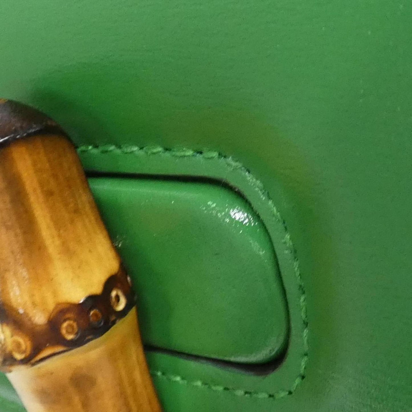 Gucci Green Leather Handbag ( )