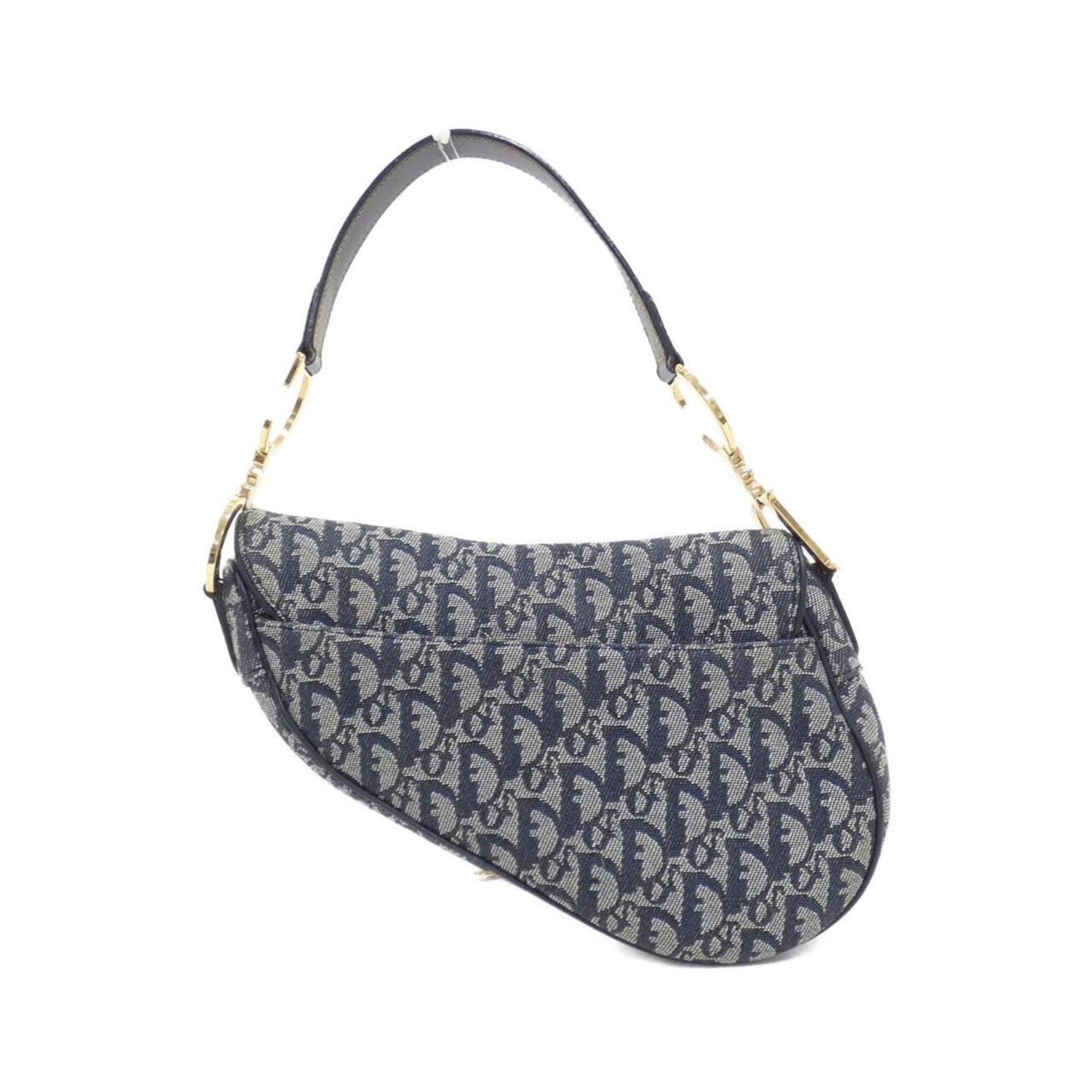 Christian Dior Blue Canvas Shoulder Bag ()