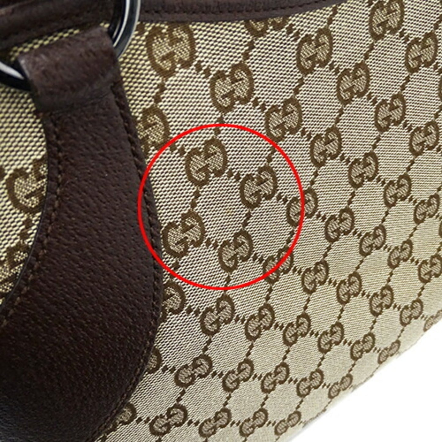 Gucci Beige Brown Gg Canvas Tote Bag ( )