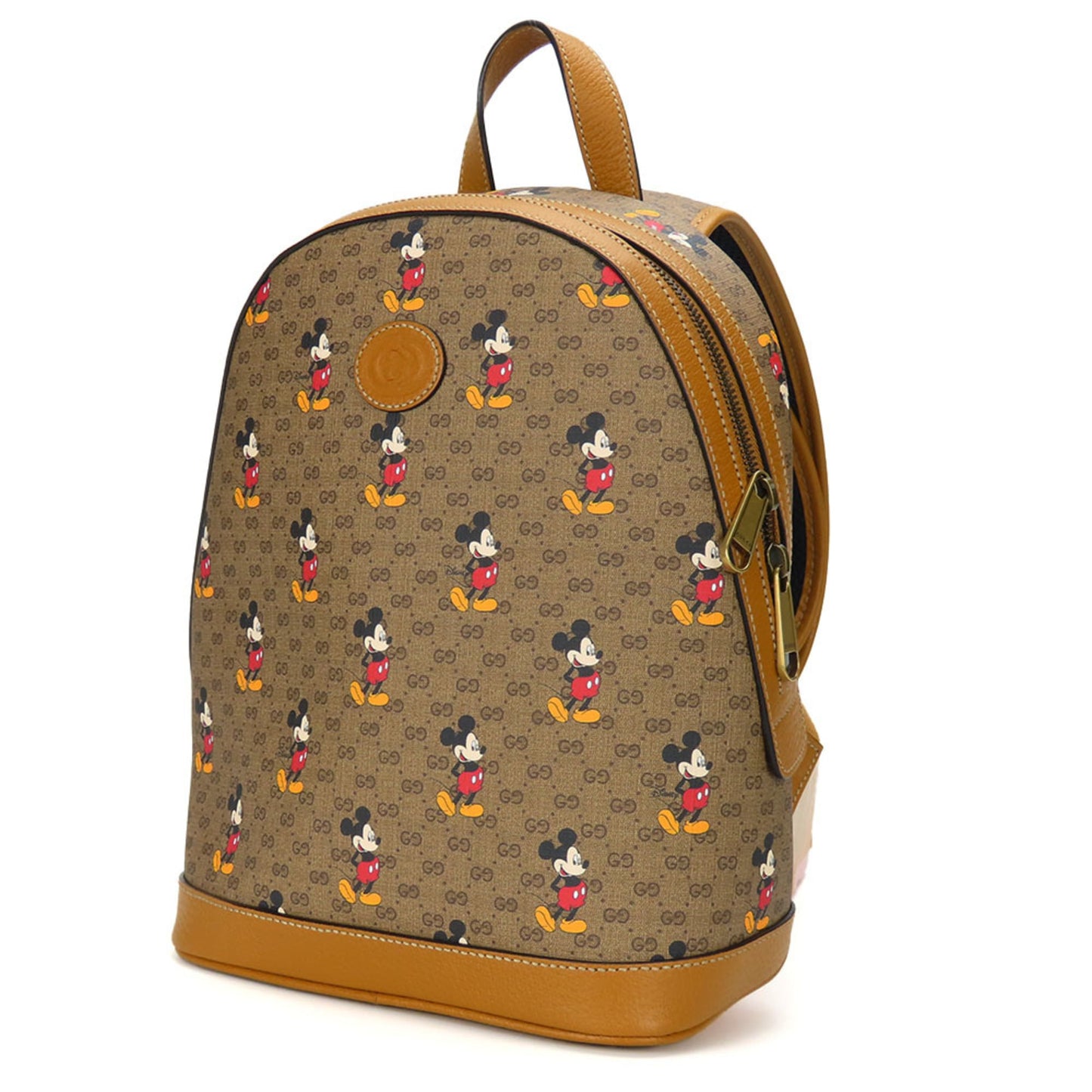 Gucci Brown Camel Gg Supreme Backpack ( )