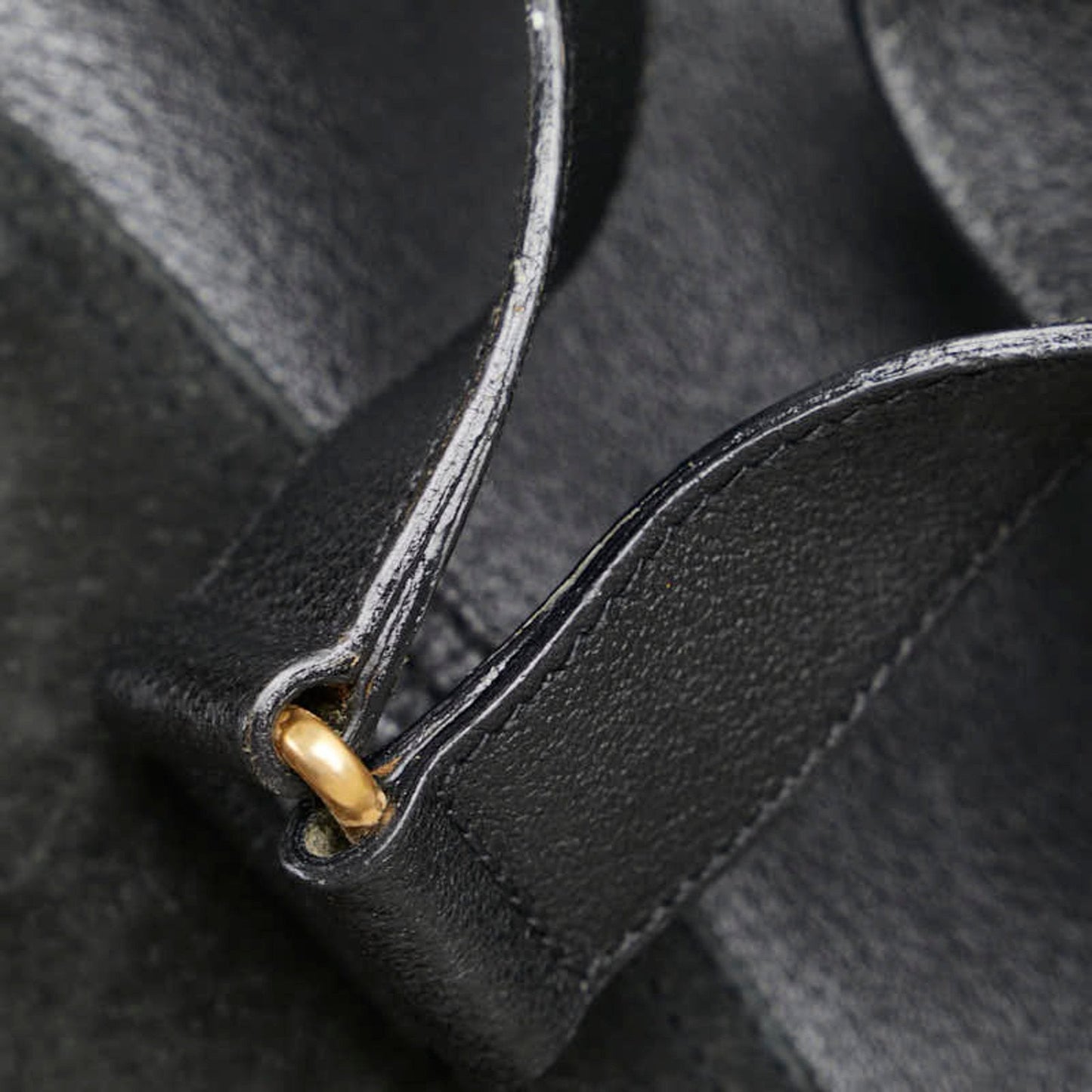 Gucci Bamboo Black Suede Leather Backpack ( )