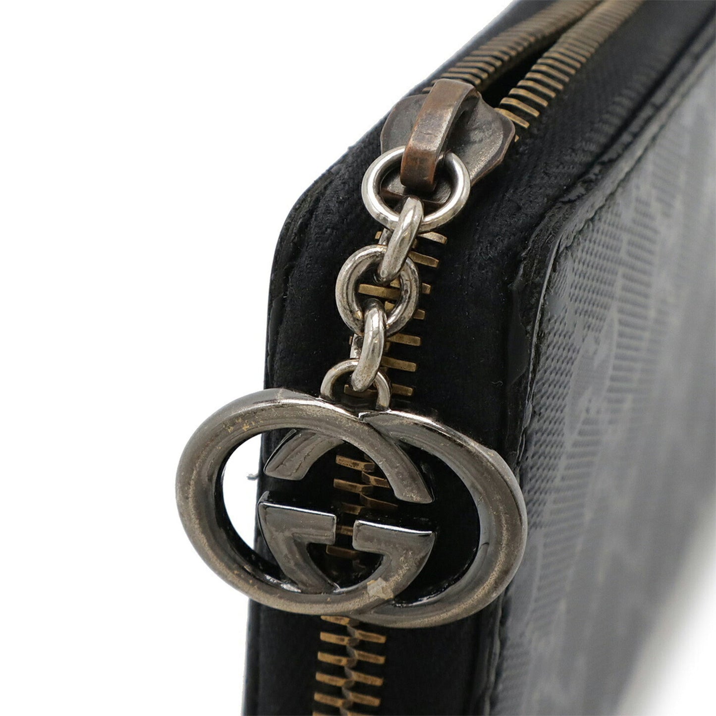 Gucci Black Pvc Long Wallet (Bi-Fold) ( )