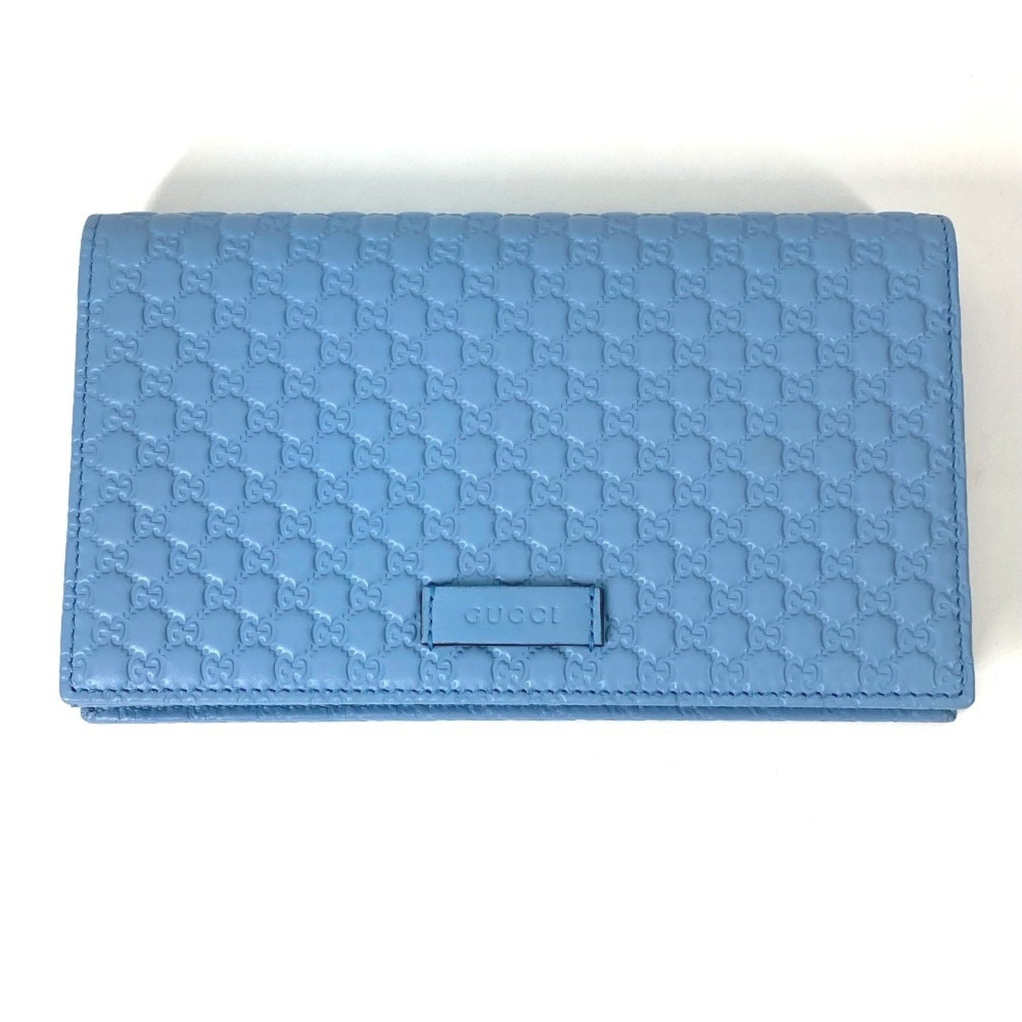 Gucci Blue Leather Chain/Shoulder Wallet ( )