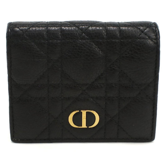 Christian Dior Black Leather Wallet (Bi-Fold) ()