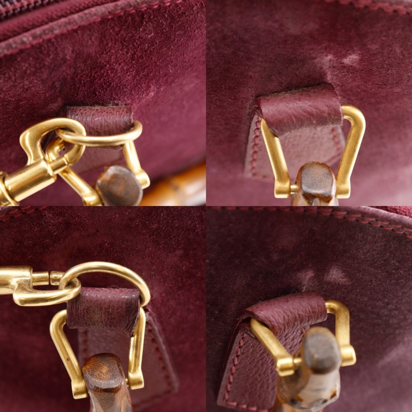 Gucci Purple Suede Handbag ( )