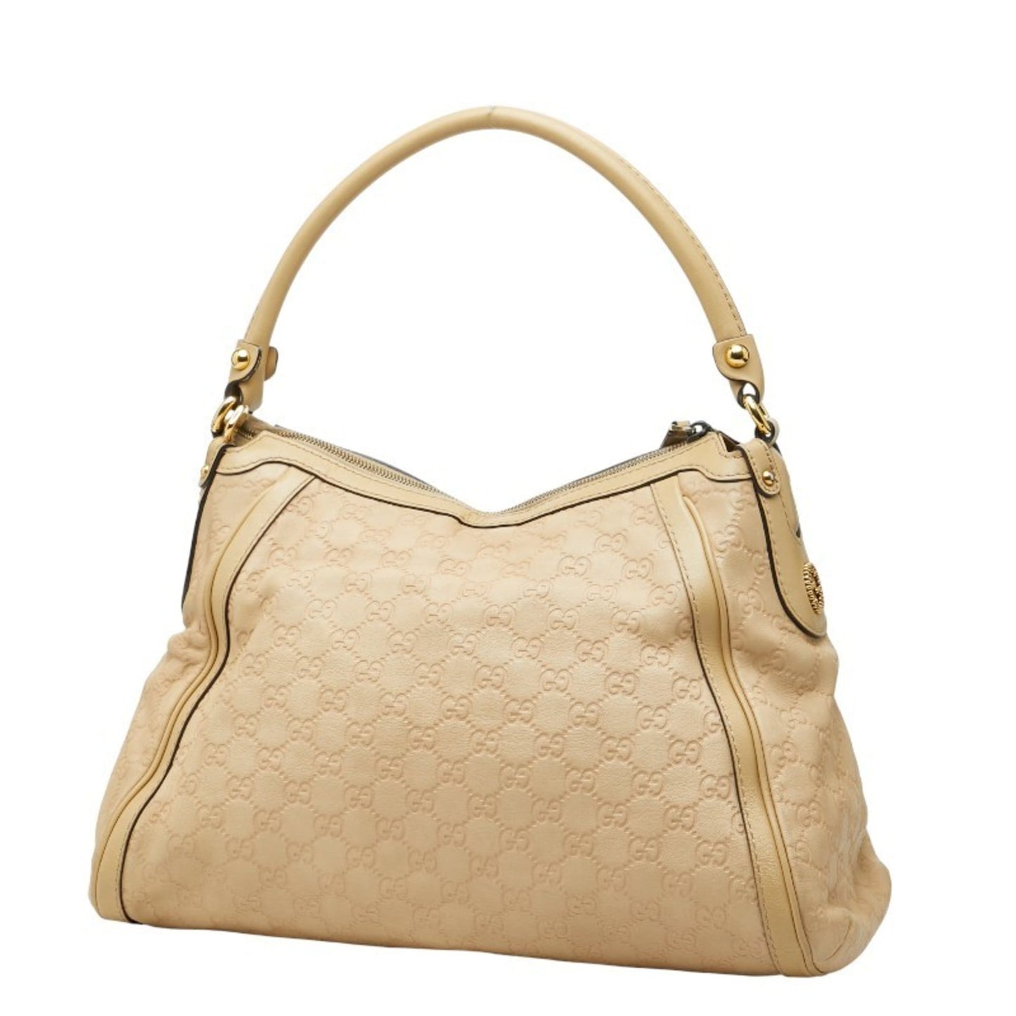 Gucci Beige Gg Leather Leather Handbag ( )