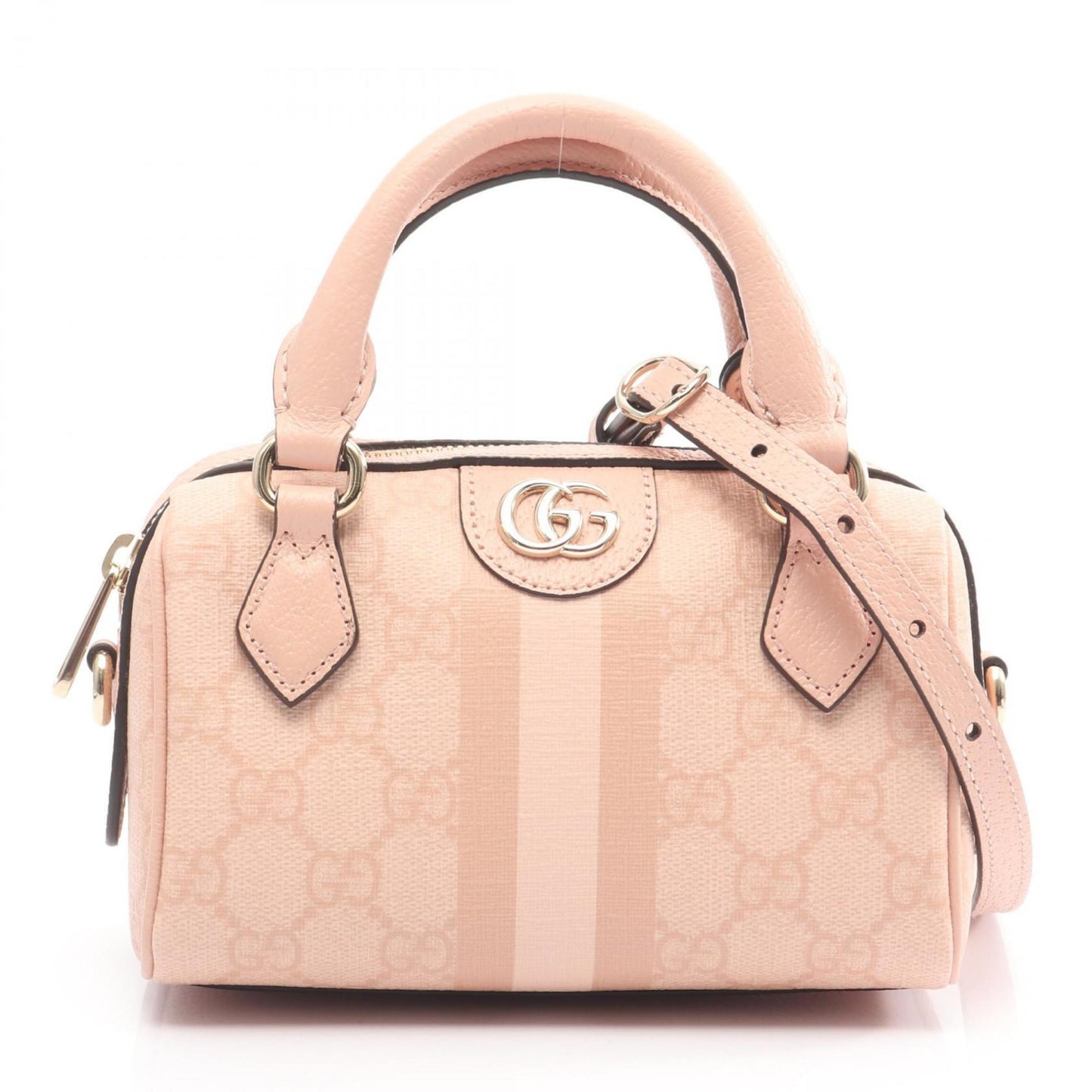 Gucci Pink Gg Supreme Leather Handbag ( )