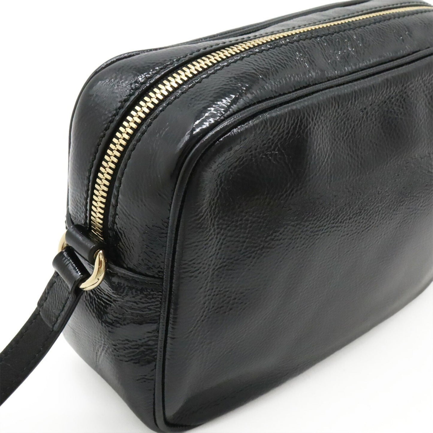 Gucci Black Leather Pochette Shoulder Bag ( )