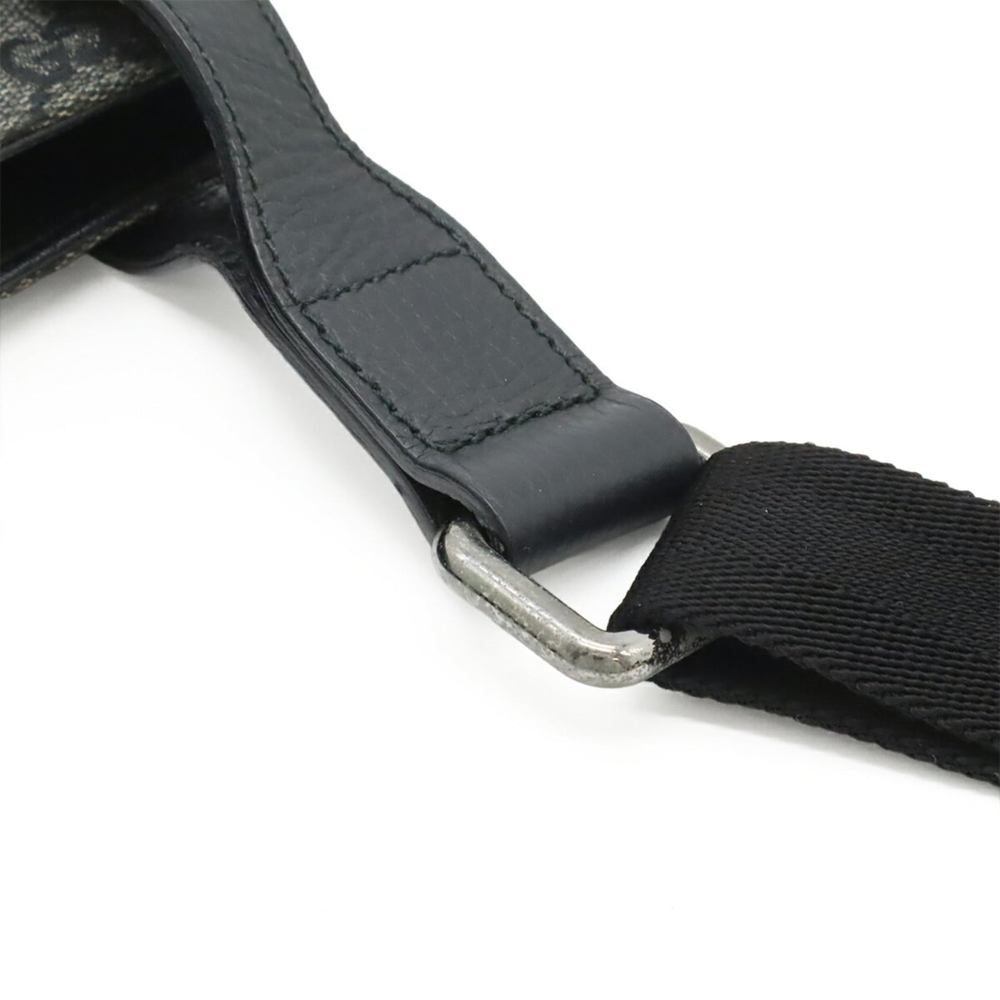 Gucci Dark Gray Gg Canvas Shoulder Bag ( )