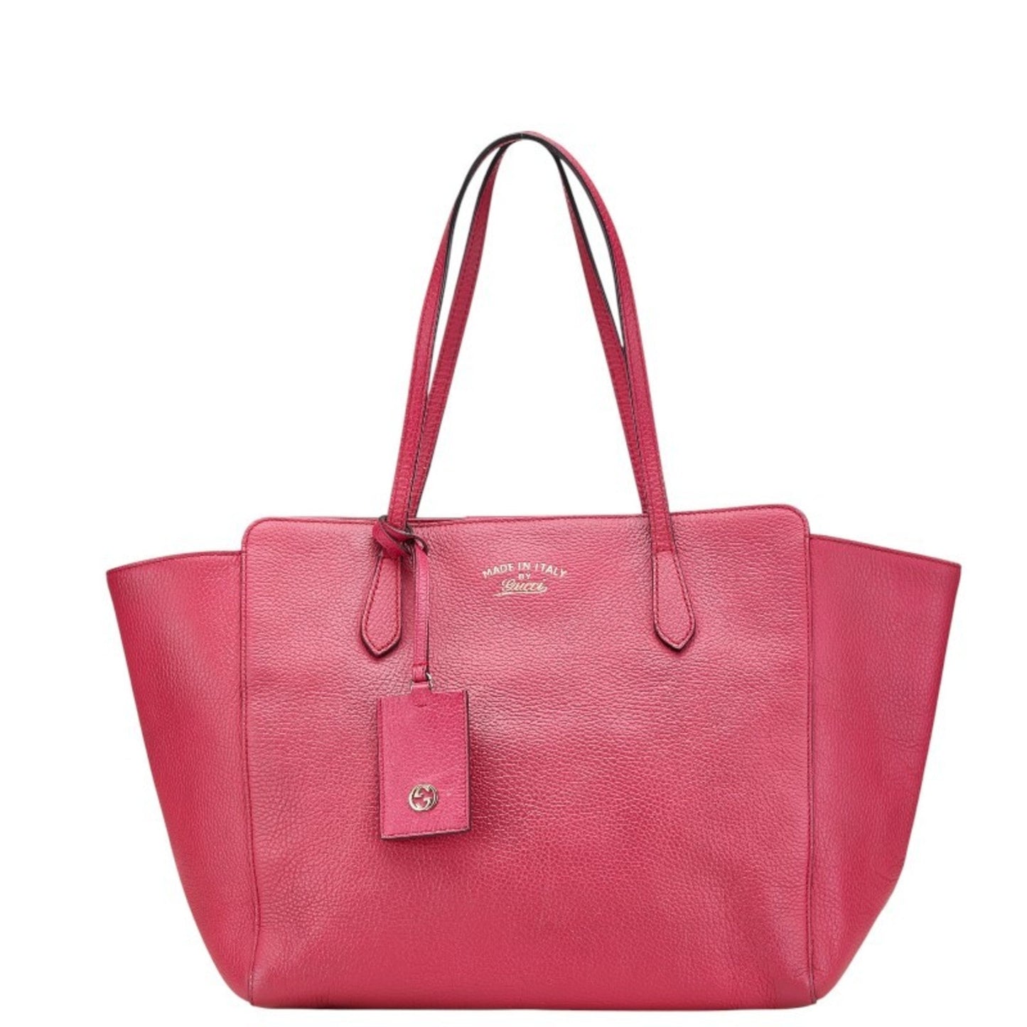 Gucci Pink Leather Shoulder Bag Tote Bag ( )
