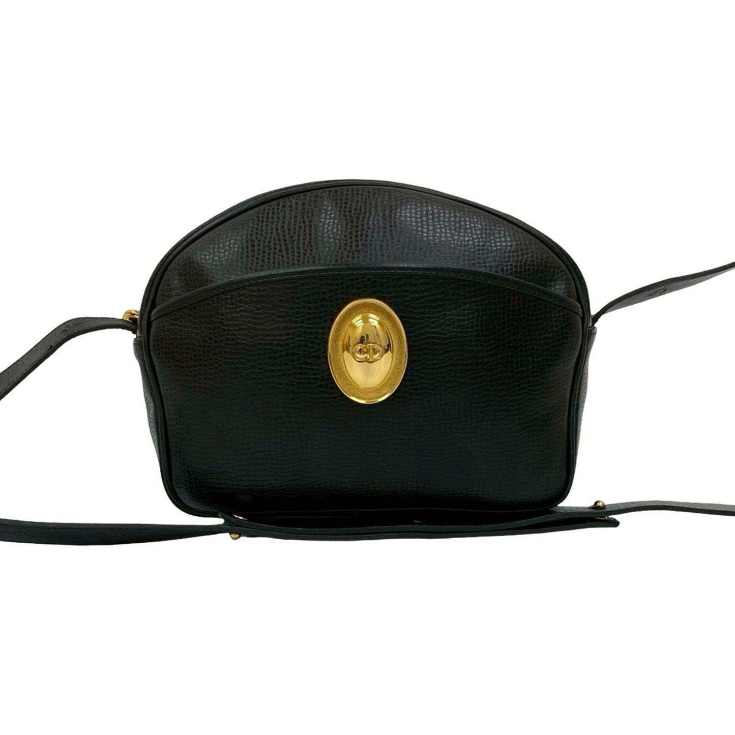 Christian Dior Black Leather Pochette Shoulder Bag ()