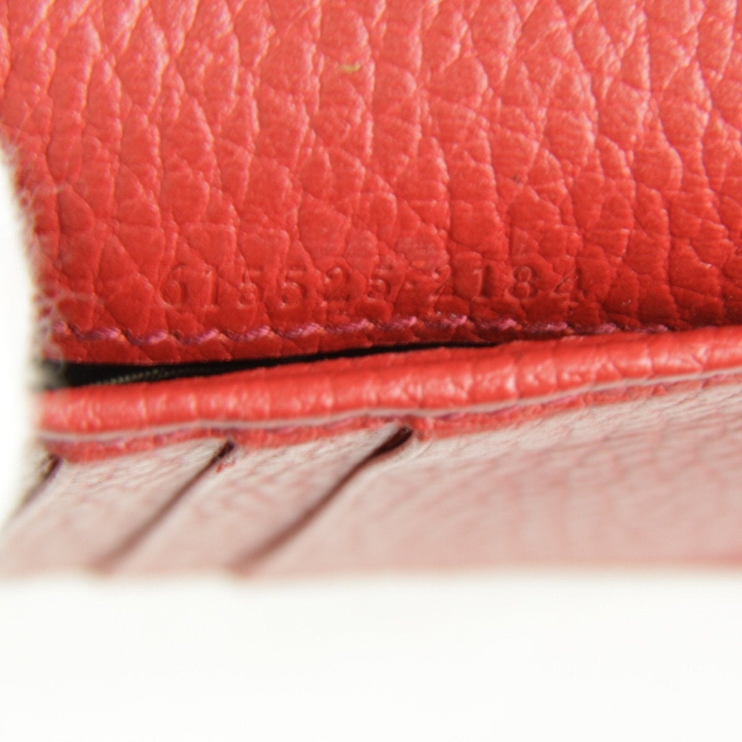 Gucci Red Color Leather Wallet (Bi-Fold) ( )