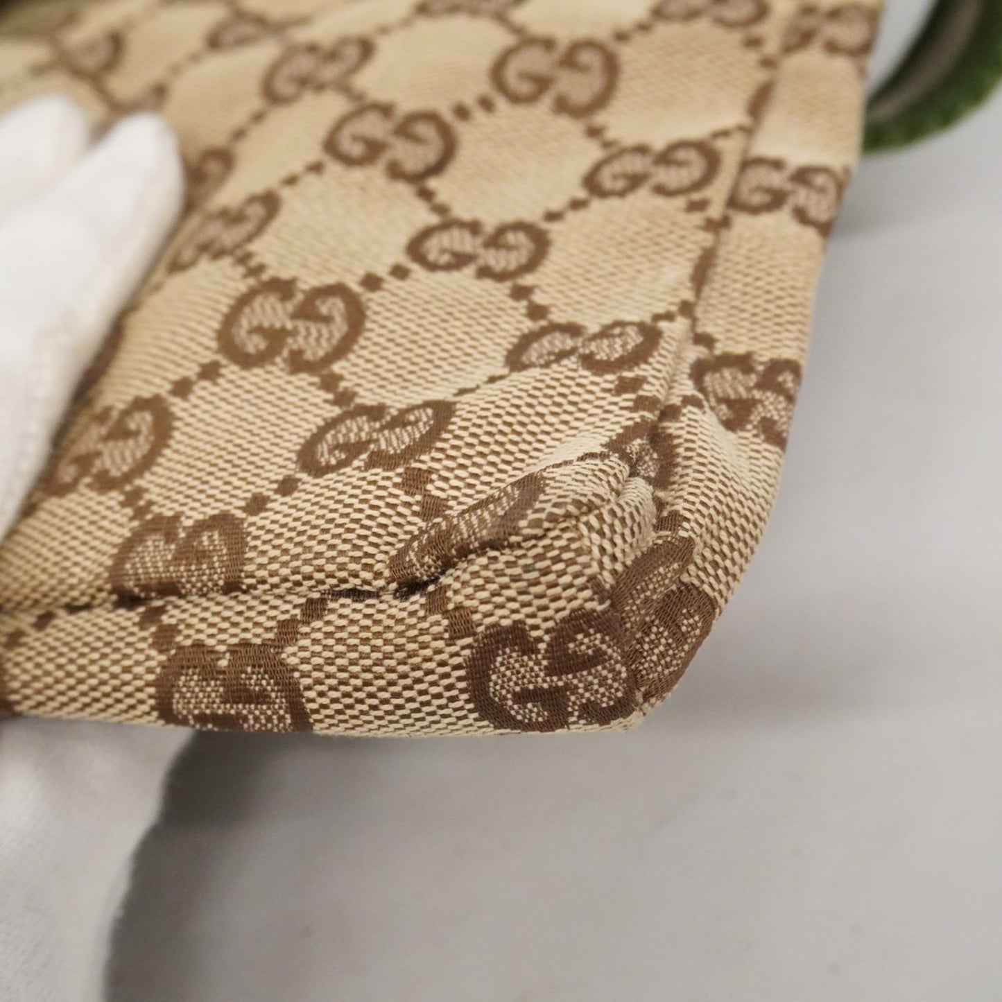 Gucci Brown Green Canvas Fanny Pack ( )