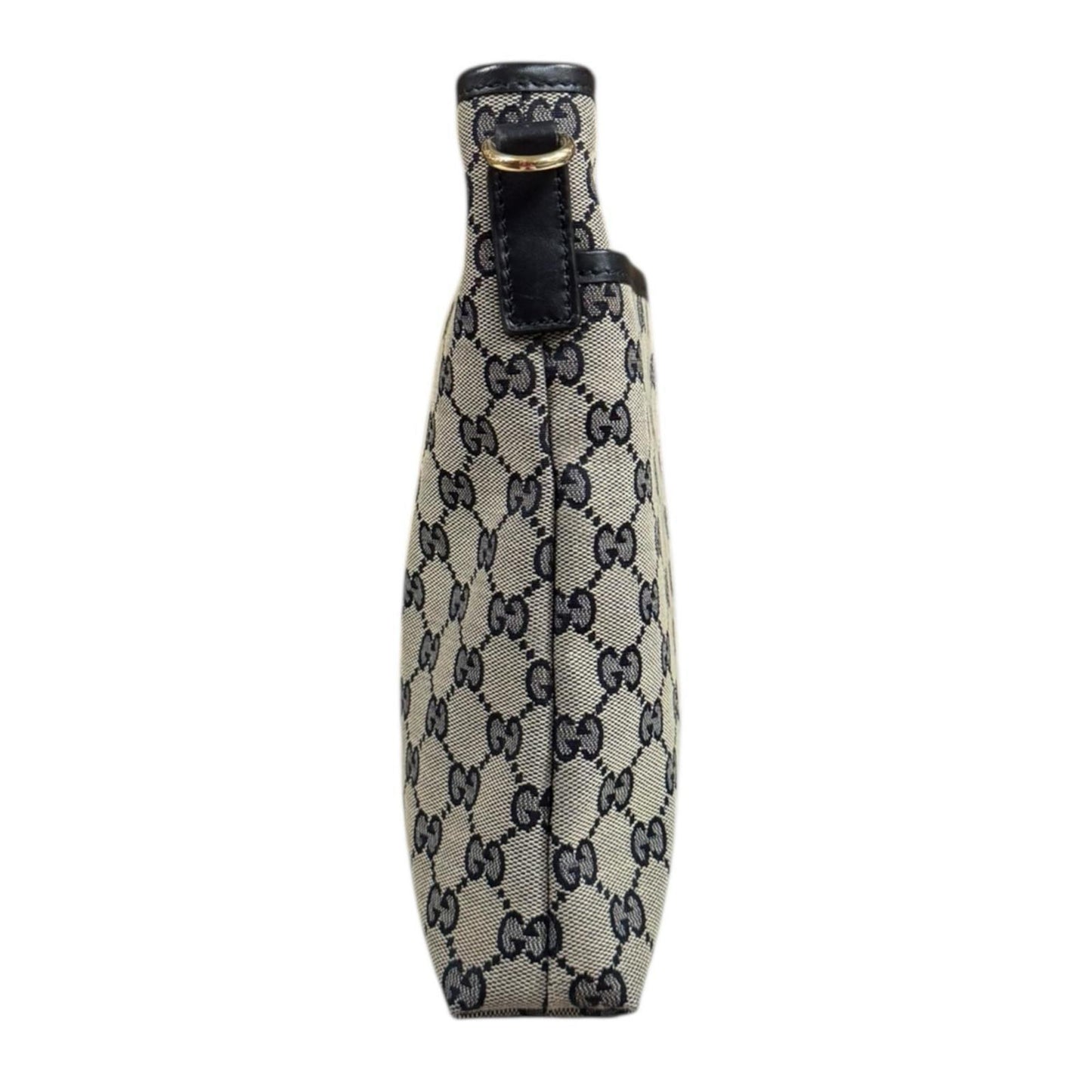 Gucci Gg Canvas Beige Navy Gg Canvas Shoulder Bag ( )