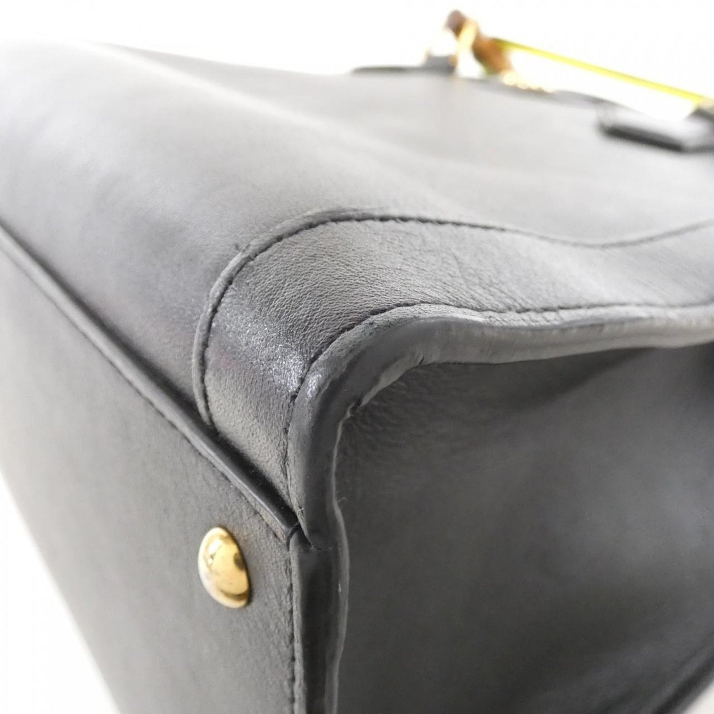 Gucci Black Leather Handbag ( )
