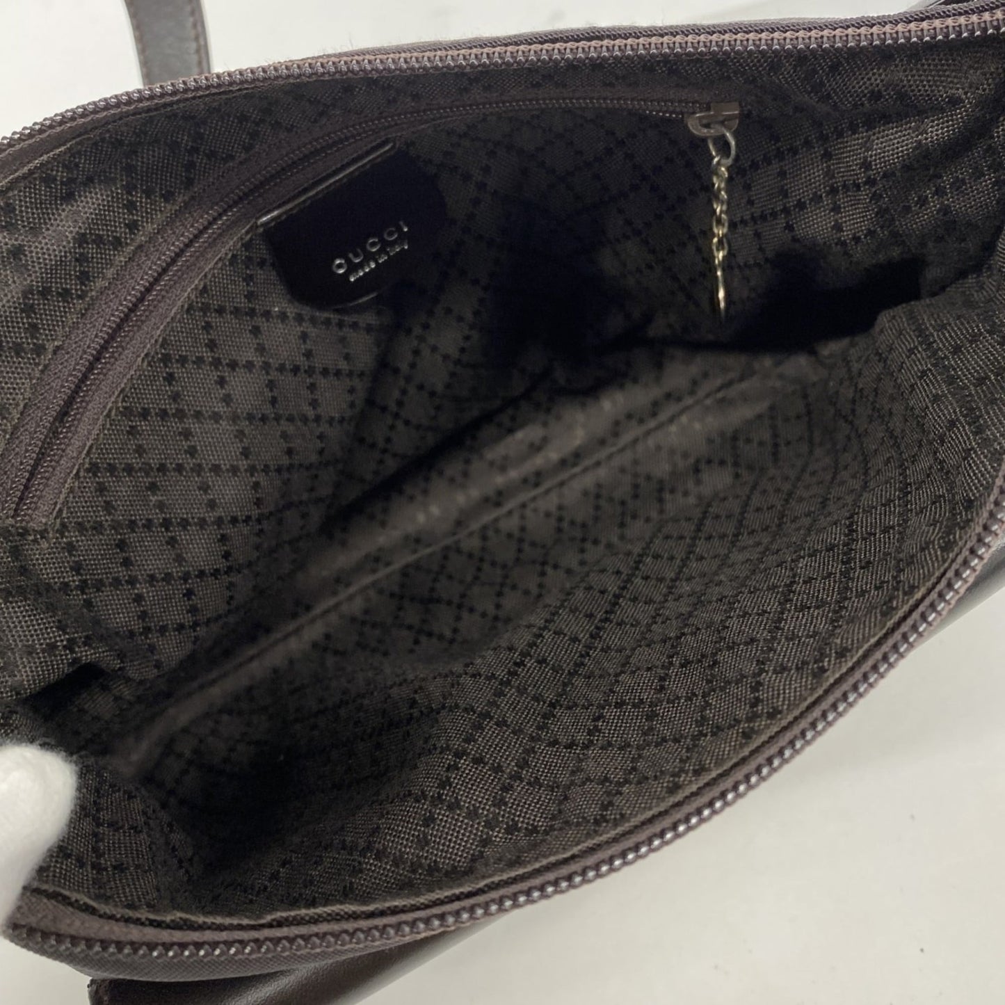 Gucci Brown Nylon Shoulder Bag ( )