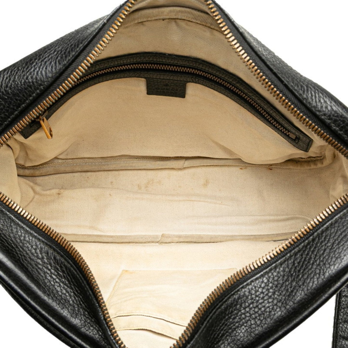 Gucci Black Leather Shoulder Bag ( )