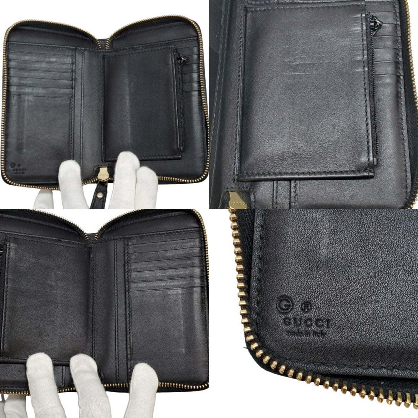 Gucci Black Leather Wallet (Bi-Fold) ( )