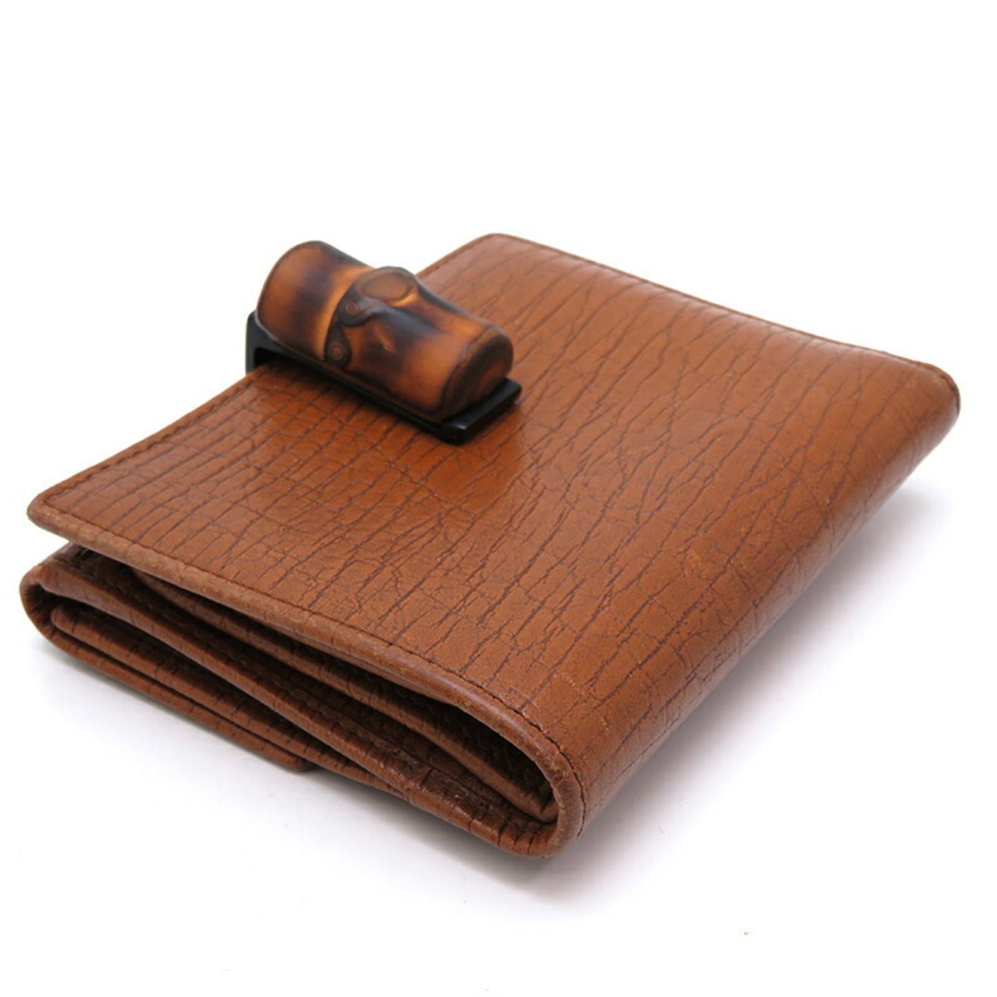 Gucci Bamboo Camel Bamboo Leather Wallet (Bi-Fold) ( )