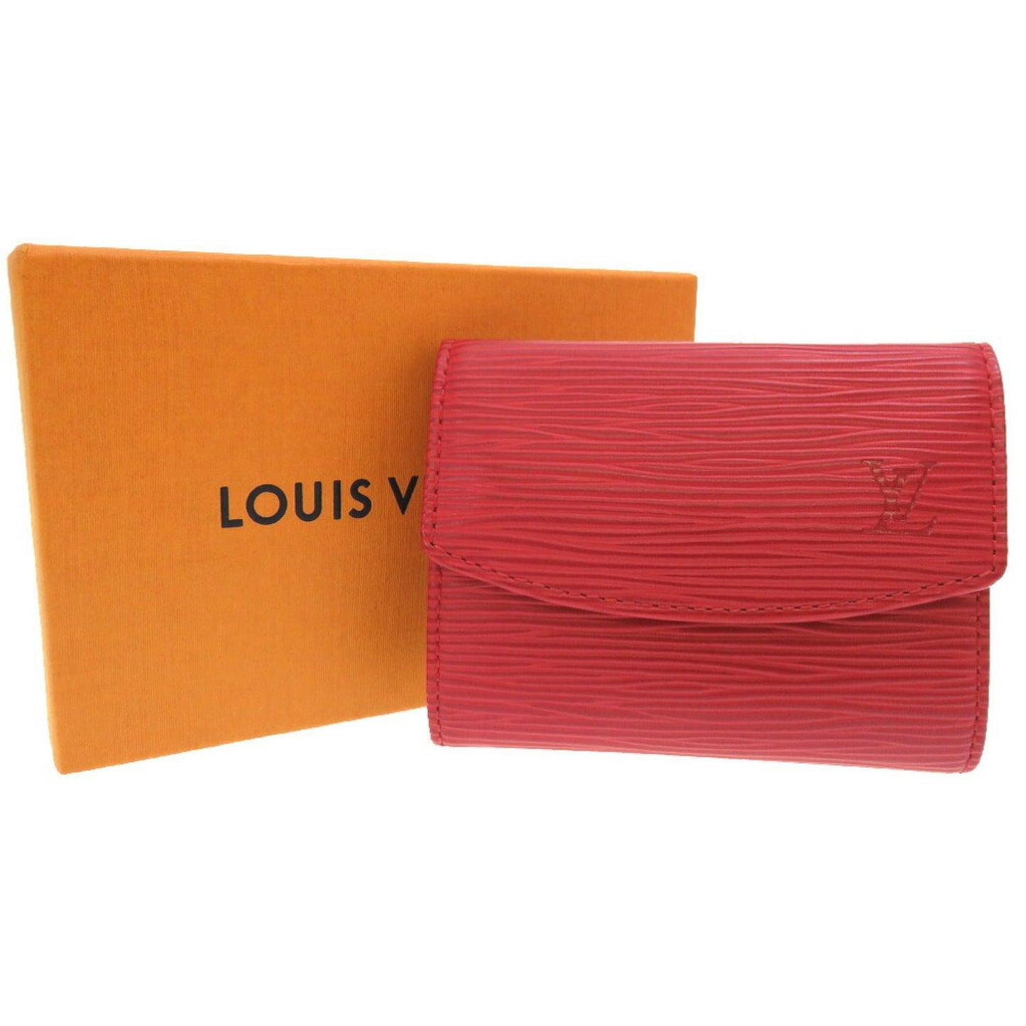 LOUIS VUITTON Epi Portomone Sampur Castilian Red M63417 Coin Case Purse Wallet