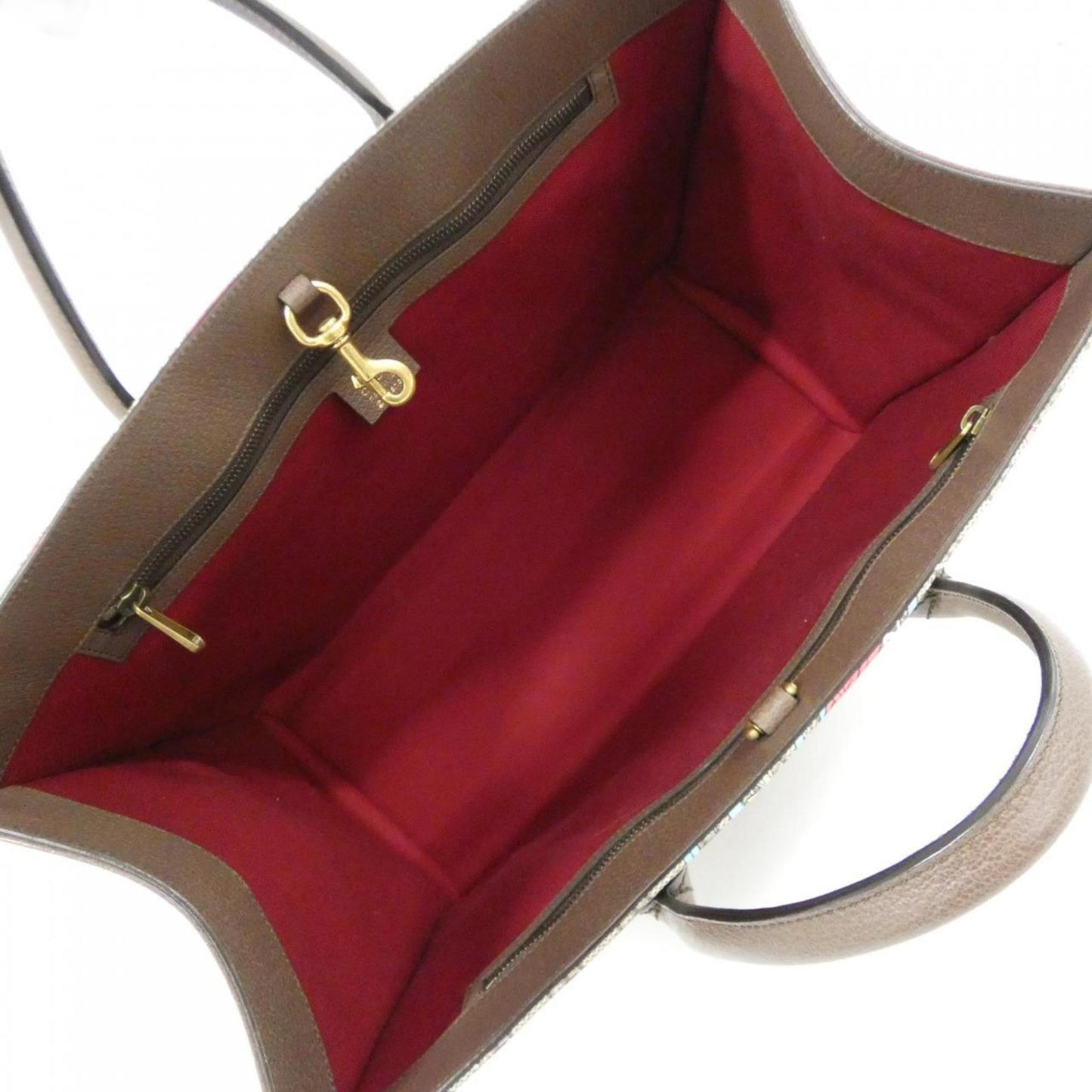 Gucci Beige Brown Gg Supreme Leather Handbag ( )