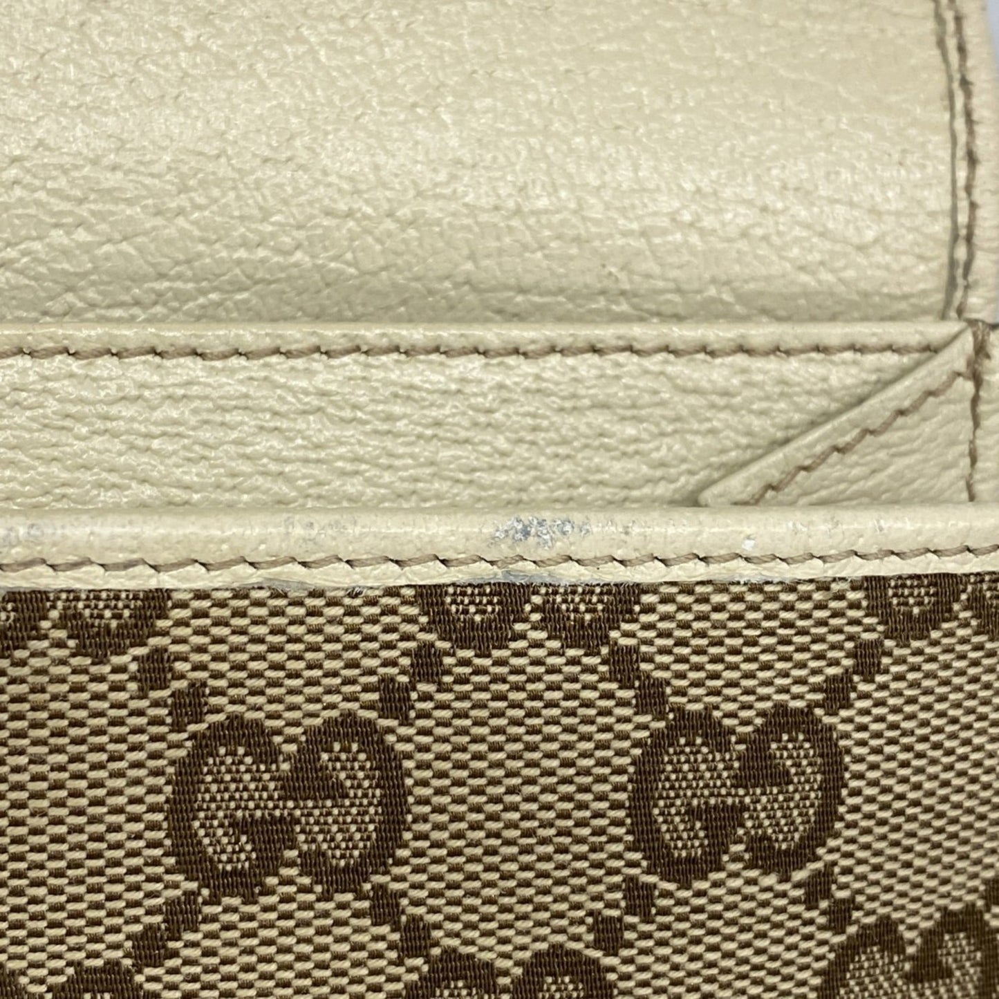 Gucci Brown Canvas Long Wallet (Bi-Fold) ( )