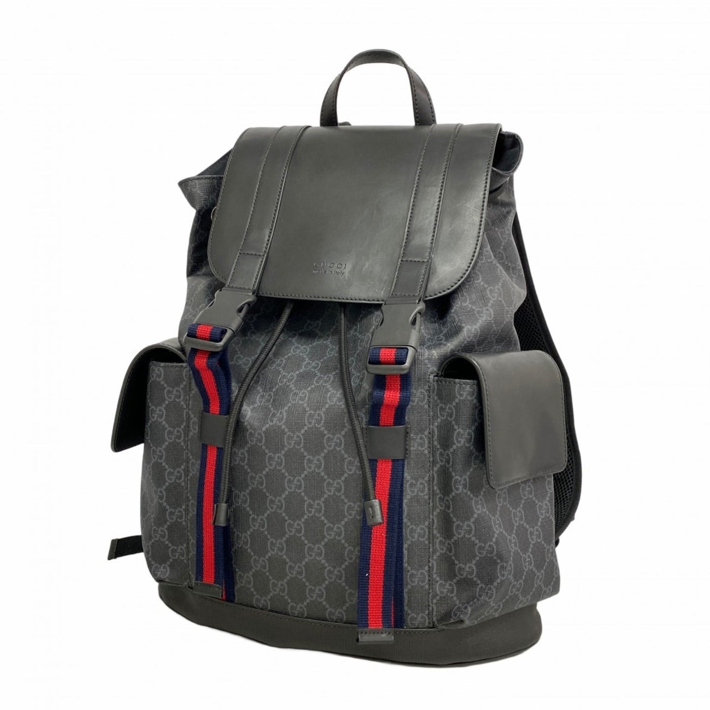 Gucci Black Pvc Backpack ( )