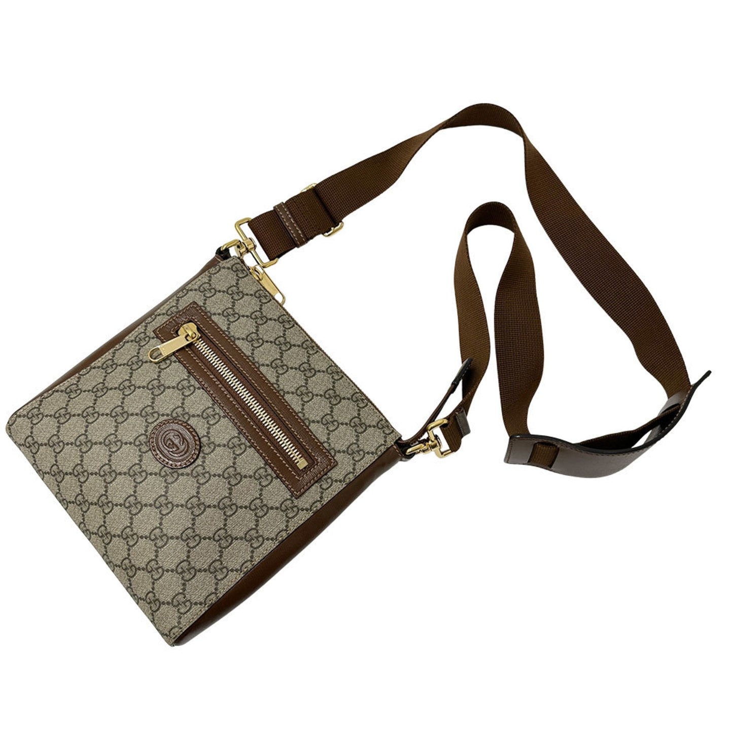 Gucci Black Brown Gg Supreme Shoulder Bag ( )