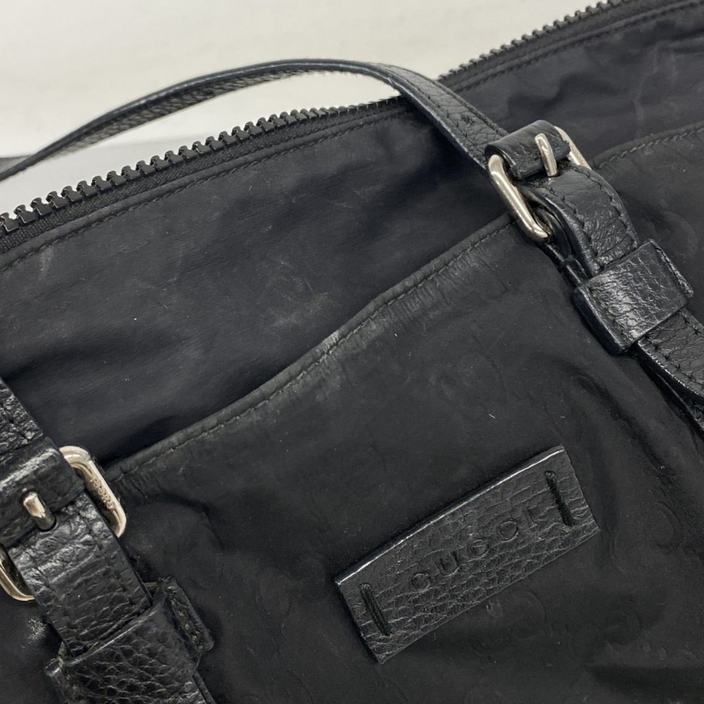 Gucci Black Nylon Tote Bag ( )