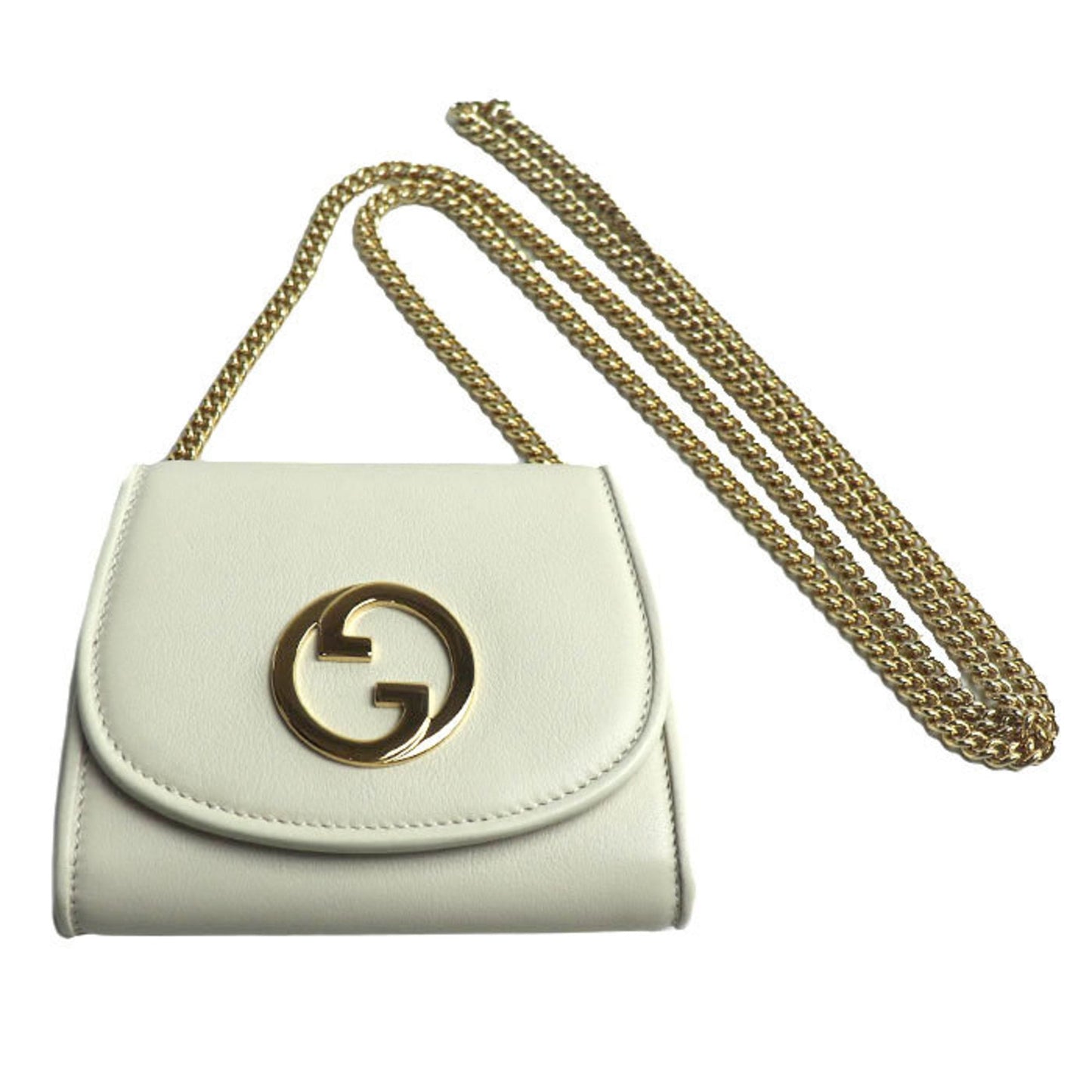 Gucci White Leather Shoulder Bag ( )