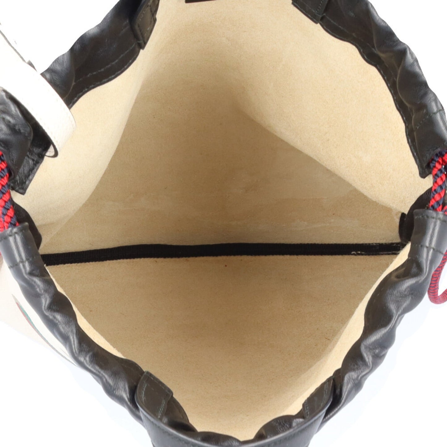 Gucci White Leather Backpack Basket ( )