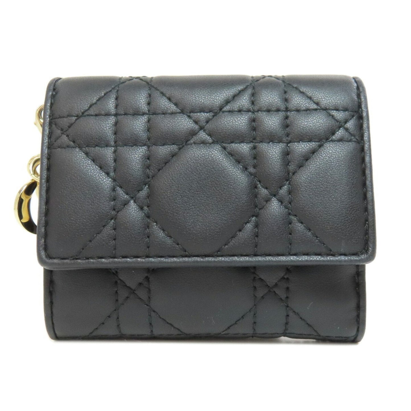 Christian Dior Black Leather Wallet (Bi-Fold) ()